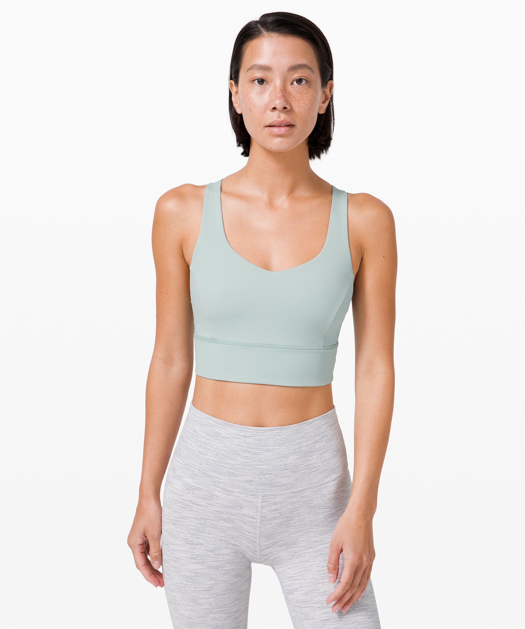 Lululemon Free To Be Serene Bra Long Line*light Support, C/d Cup Online Only In Green