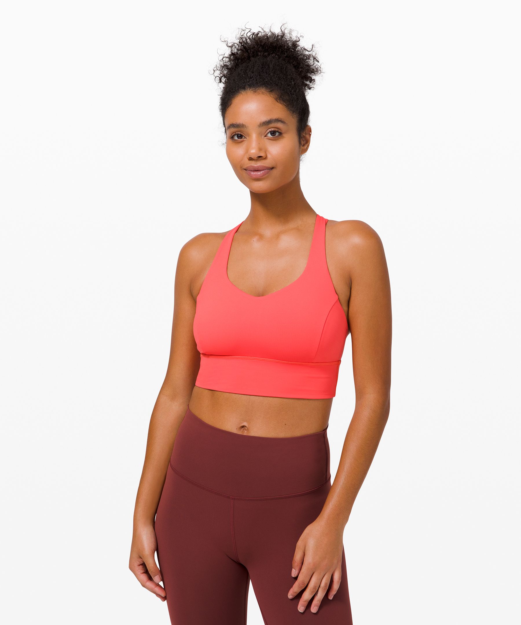 Lululemon Free To Be Serene Bra Long Line In Pink