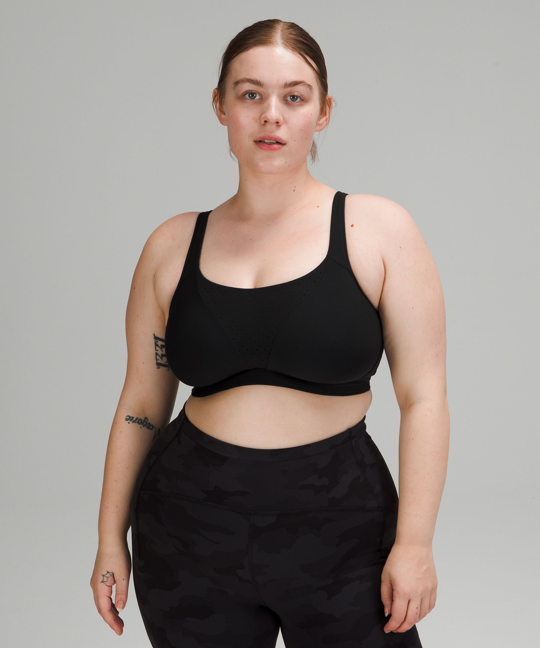 Lululemon Run Times Bra High Support, B-g Cups In Black