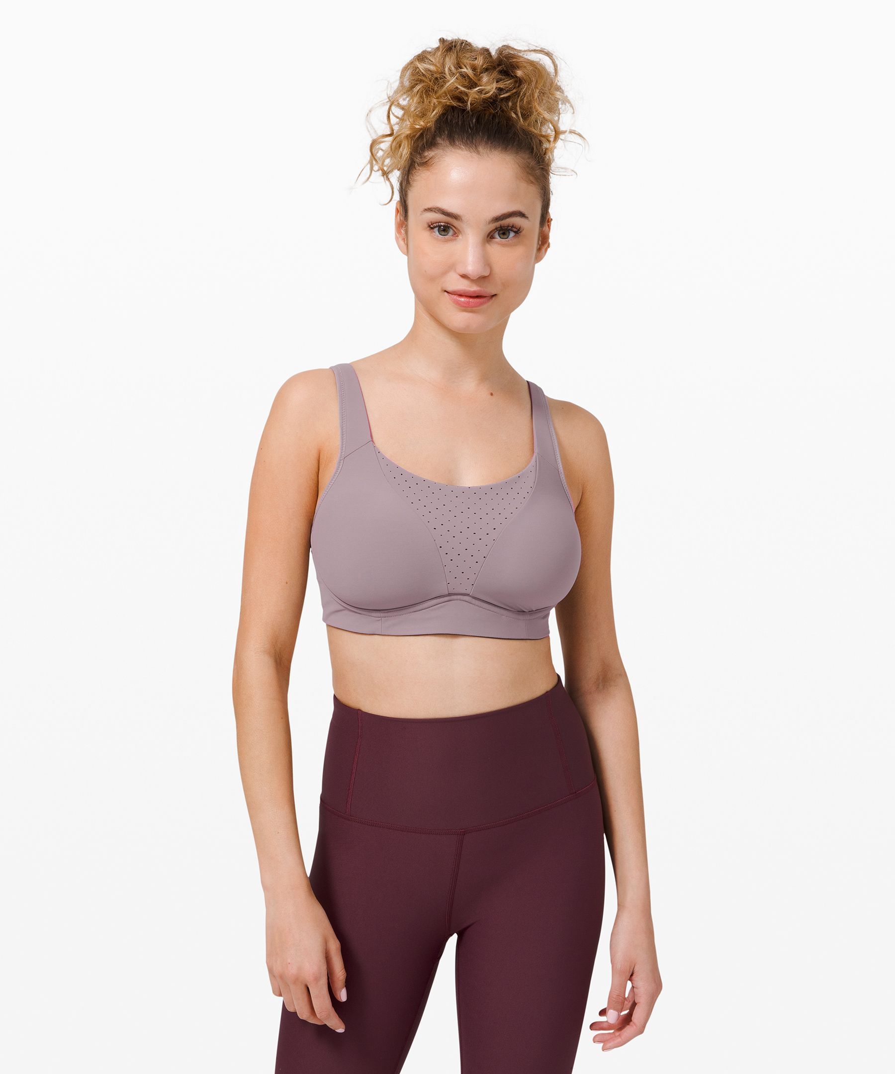 Lululemon Run Times Bra *high Support, B–e Cups In Purple