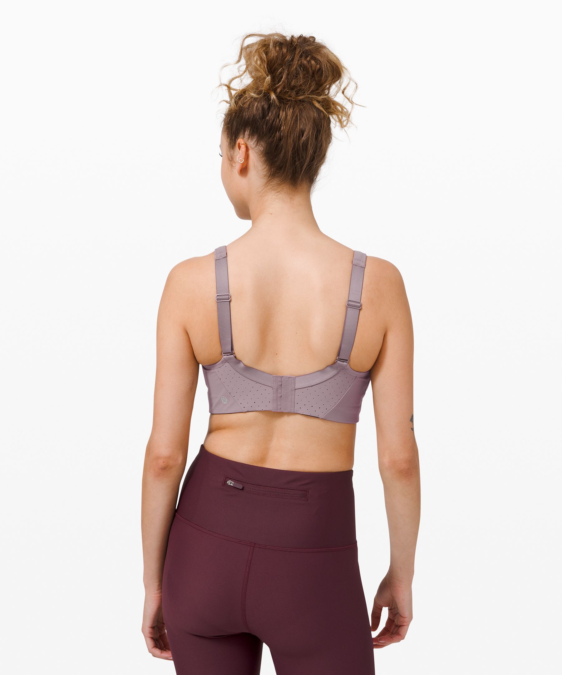 Stride Bra, Iron Open-Back Sports Bra