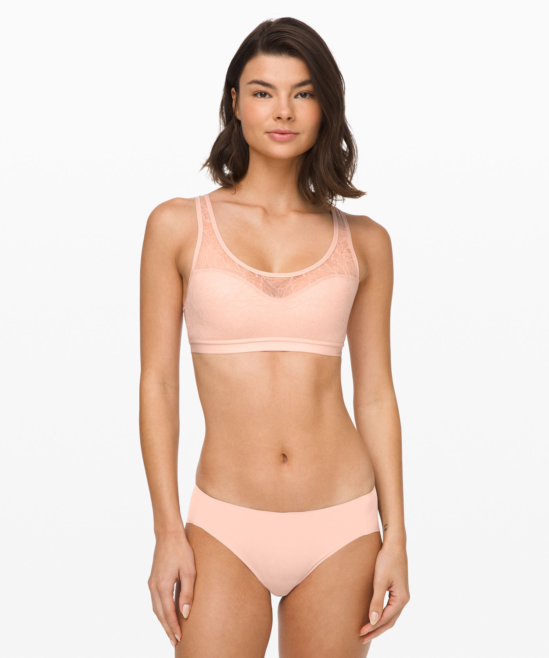 Lululemon Shadow Mesh Bra Leaf *a/b Cup Online Only In Misty Shell