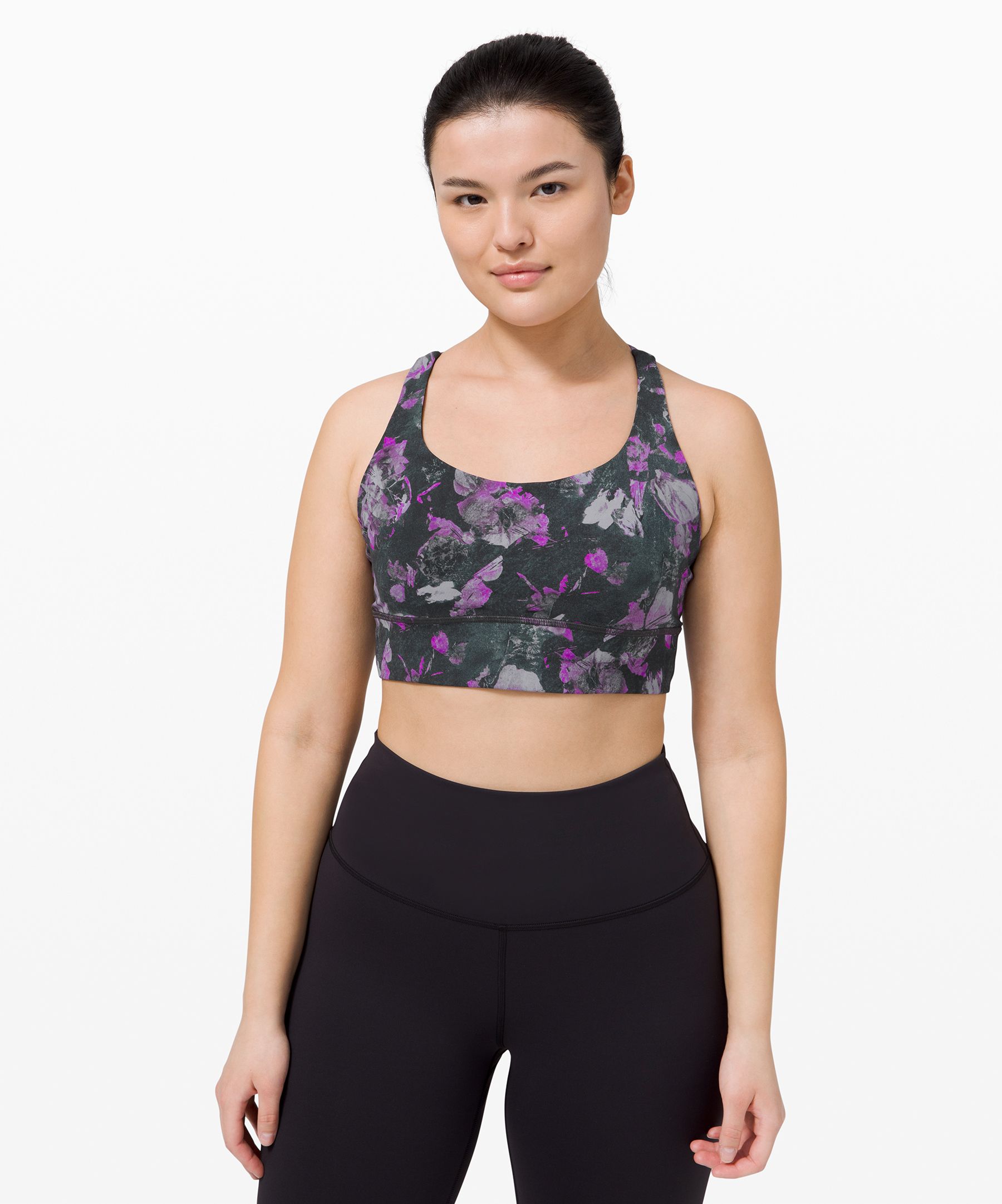 【新品・未使用】lululemon エナジーブラロングライン（黒/サイズ8） ルルレモン Energy™ ロングラインブラ *ミディアムサポート、B/C