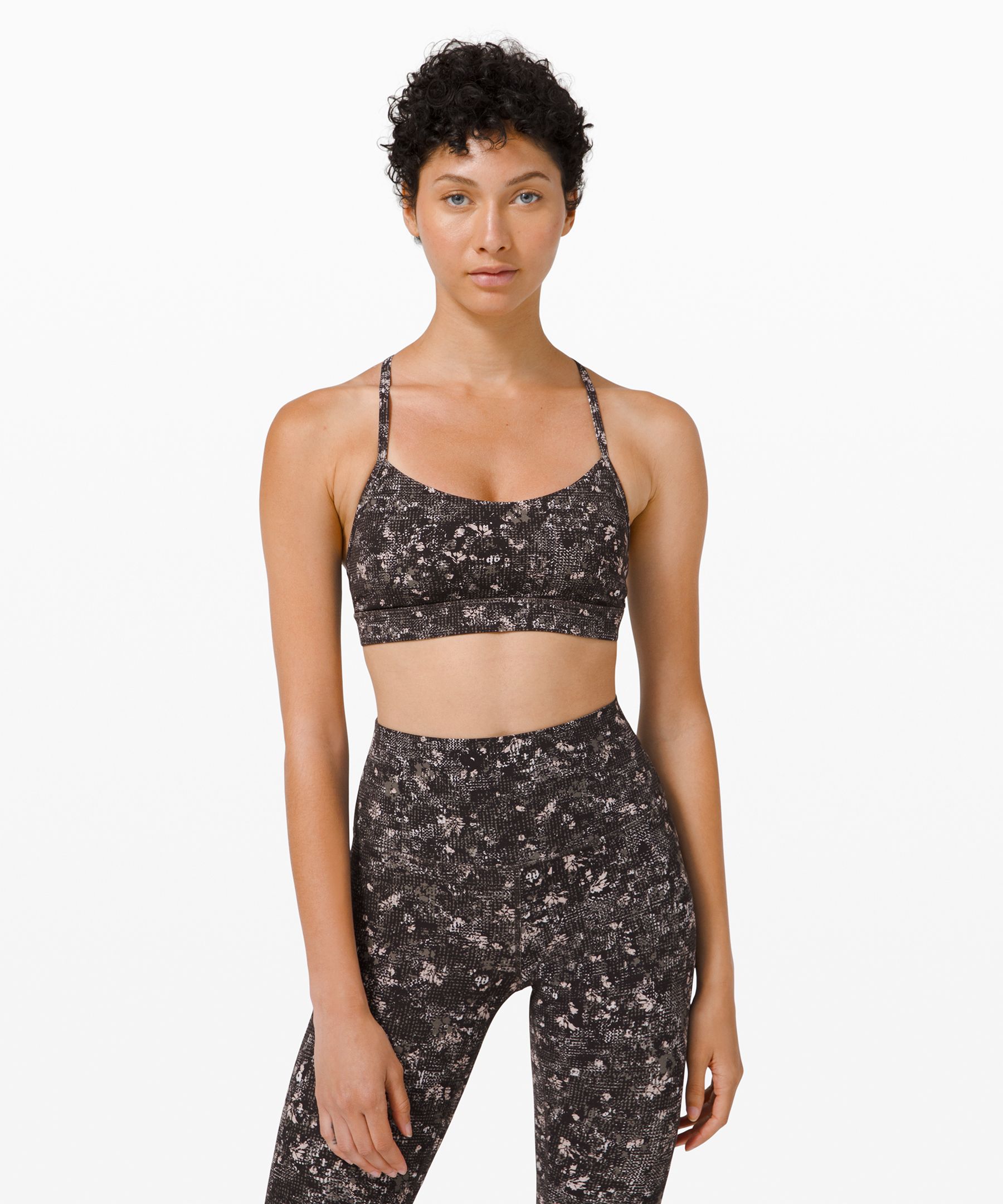 Lululemon Flow Y Bra Nulu *light Support, B/c Cup In Multi