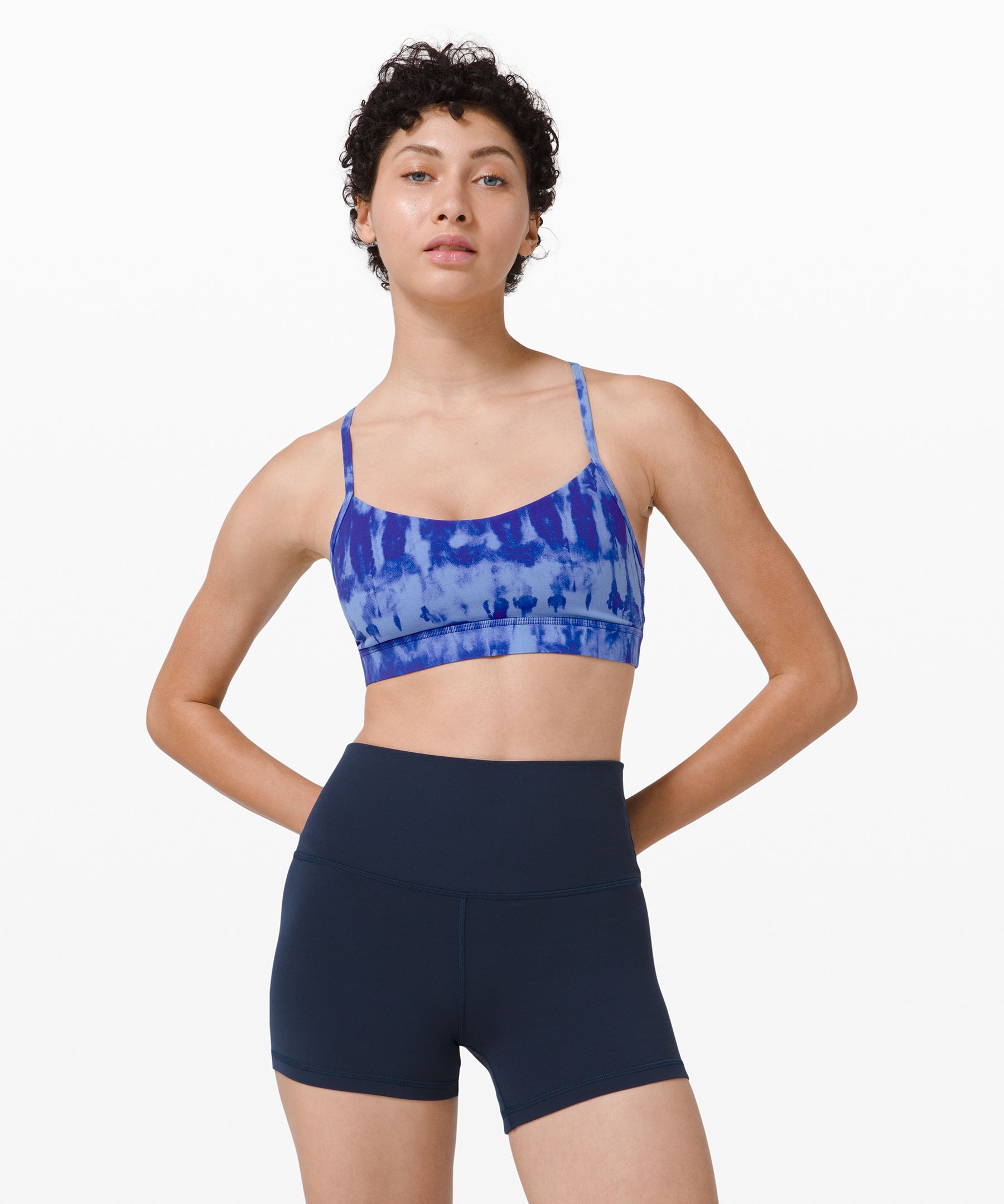 Lululemon Flow Y Bra Nulu *Light Support, B/C Cup - Code Emboss Black -  lulu fanatics