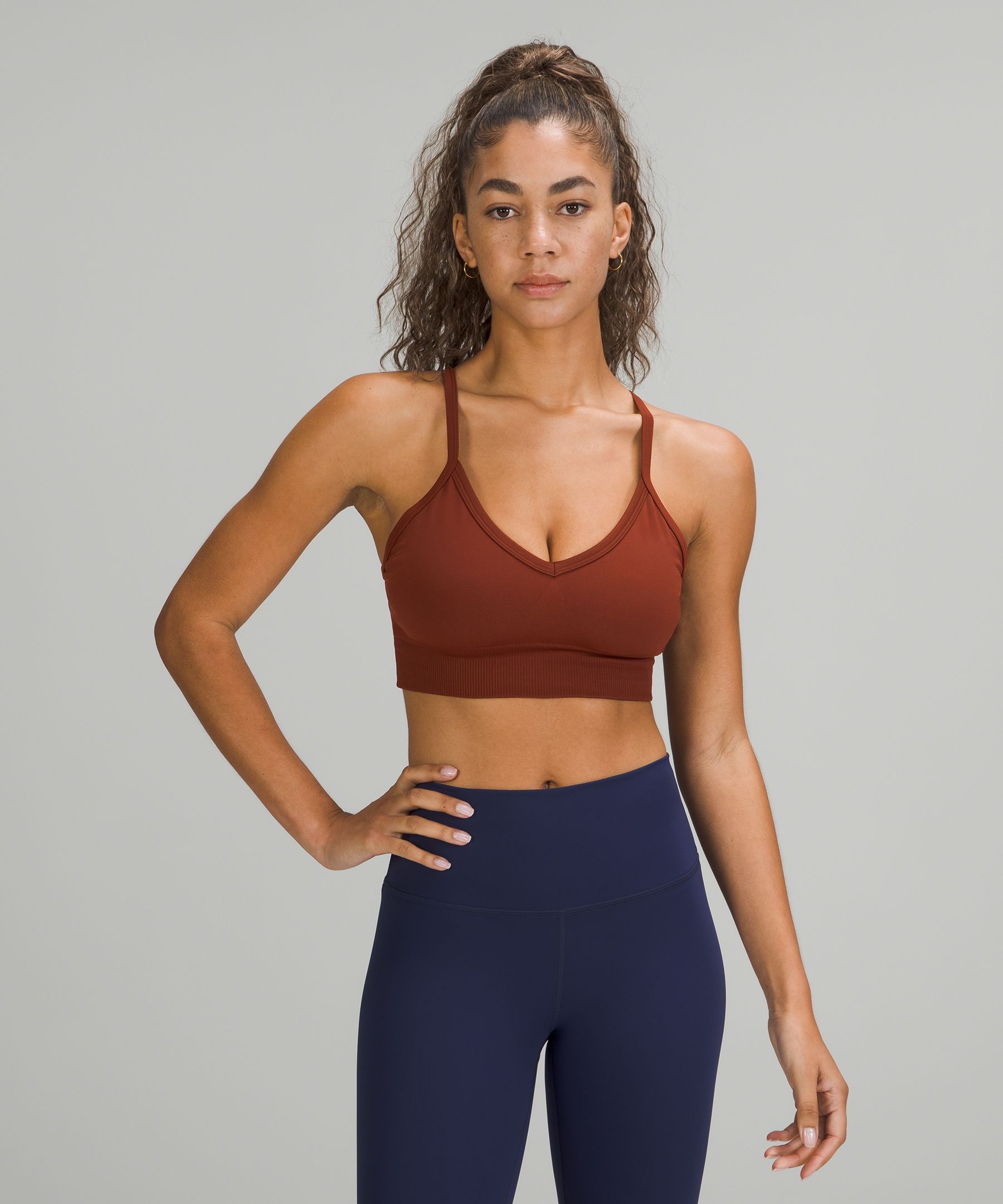 Lululemon Twist & Reach Bra In Purple