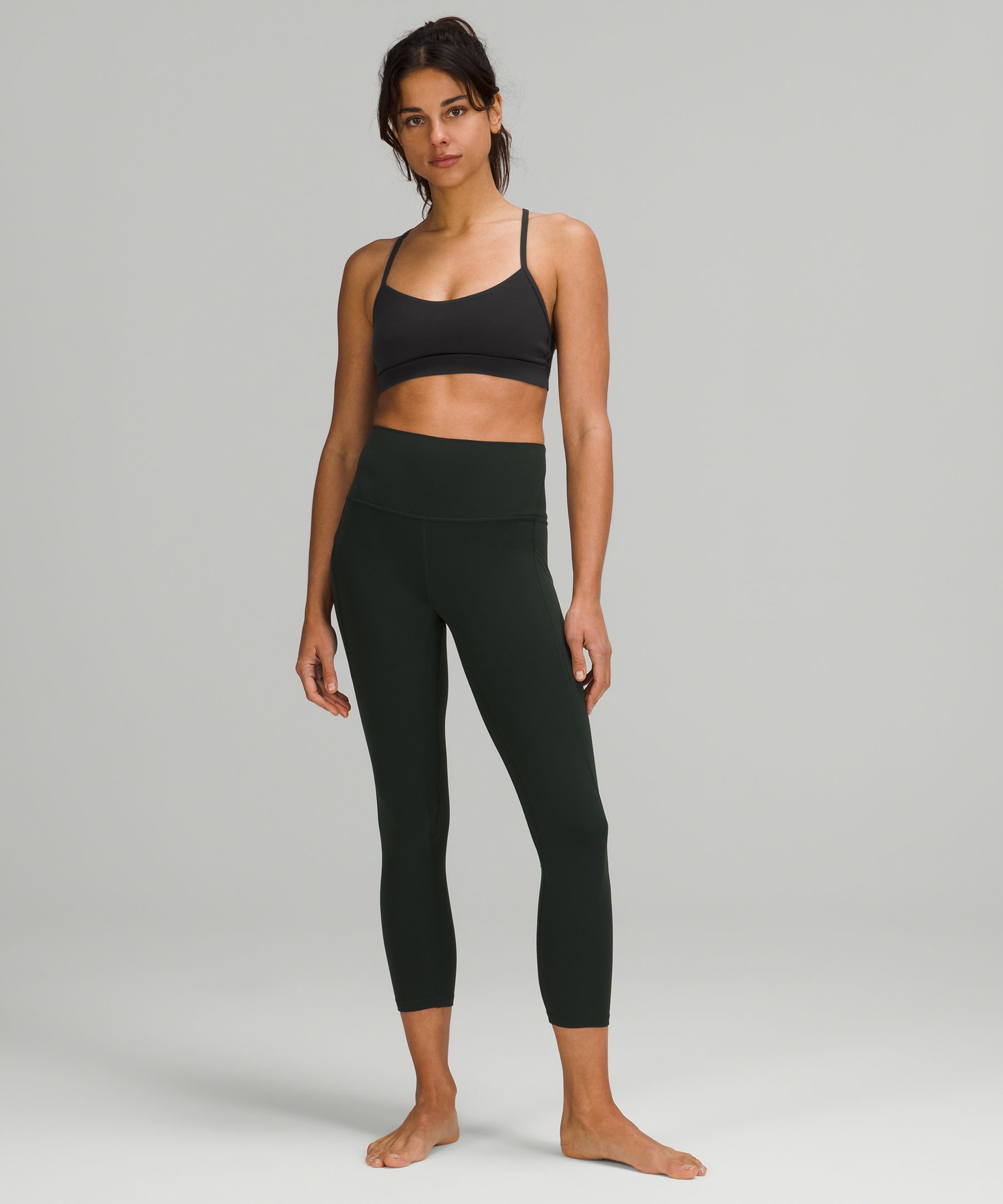 Lululemon Flow Y Nulu Bra *Light Support, A–C Cups - Bronze Green - lulu  fanatics