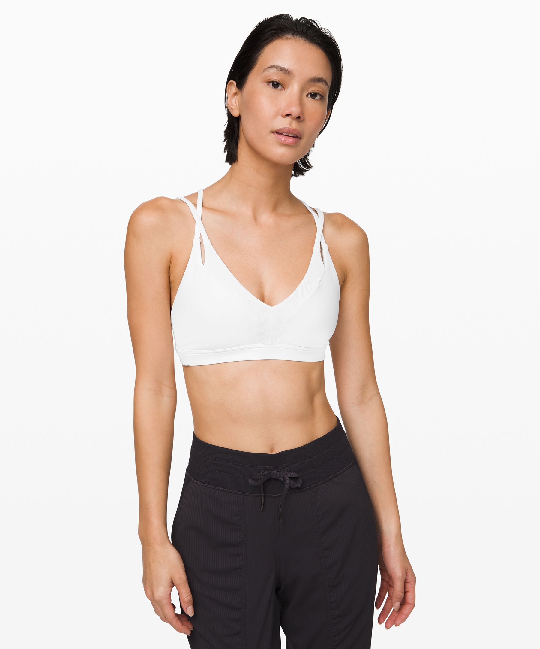 white lululemon sports bra