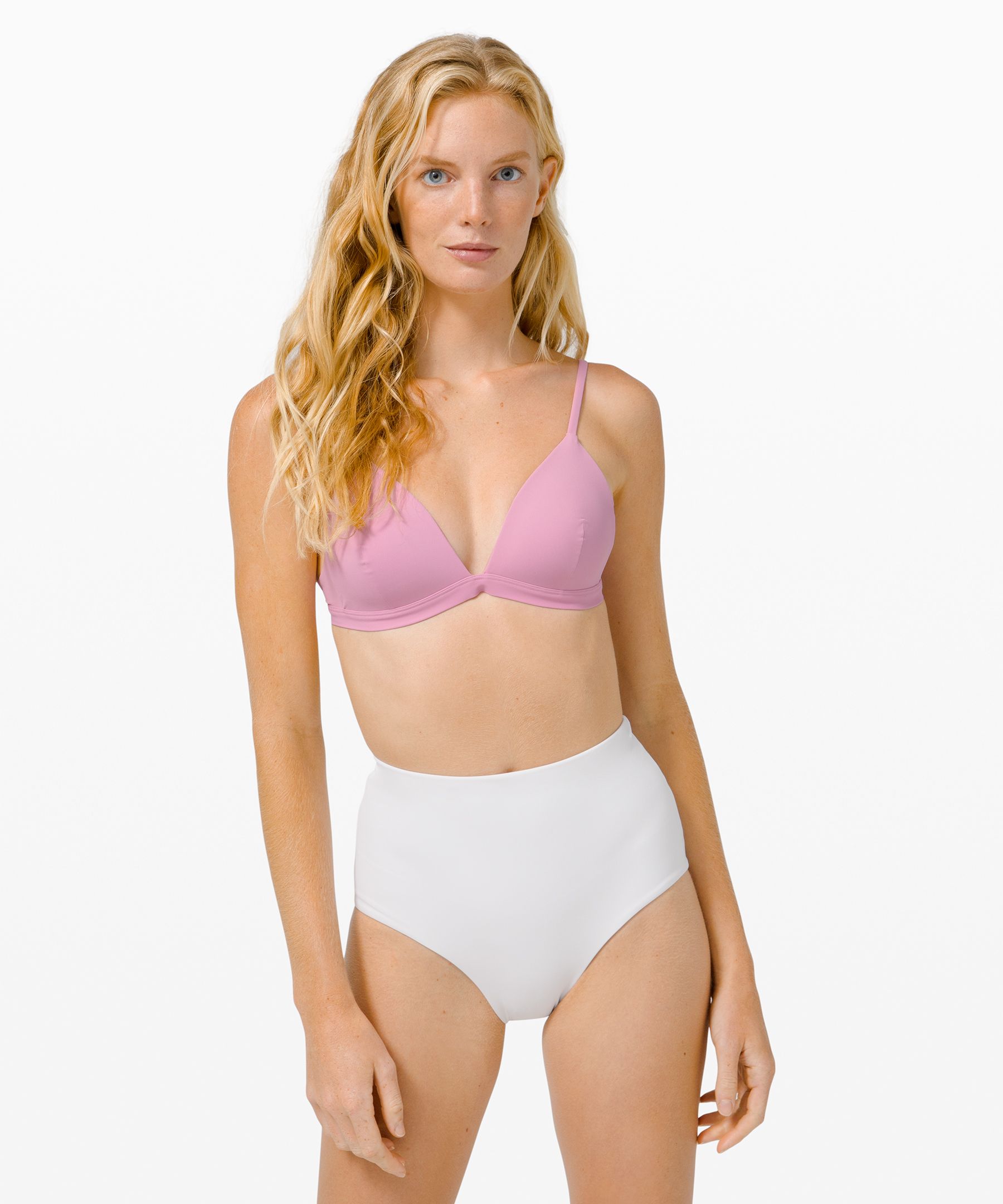 Lululemon Deep Sea Swim Top A/b Cup *online Only In Pink