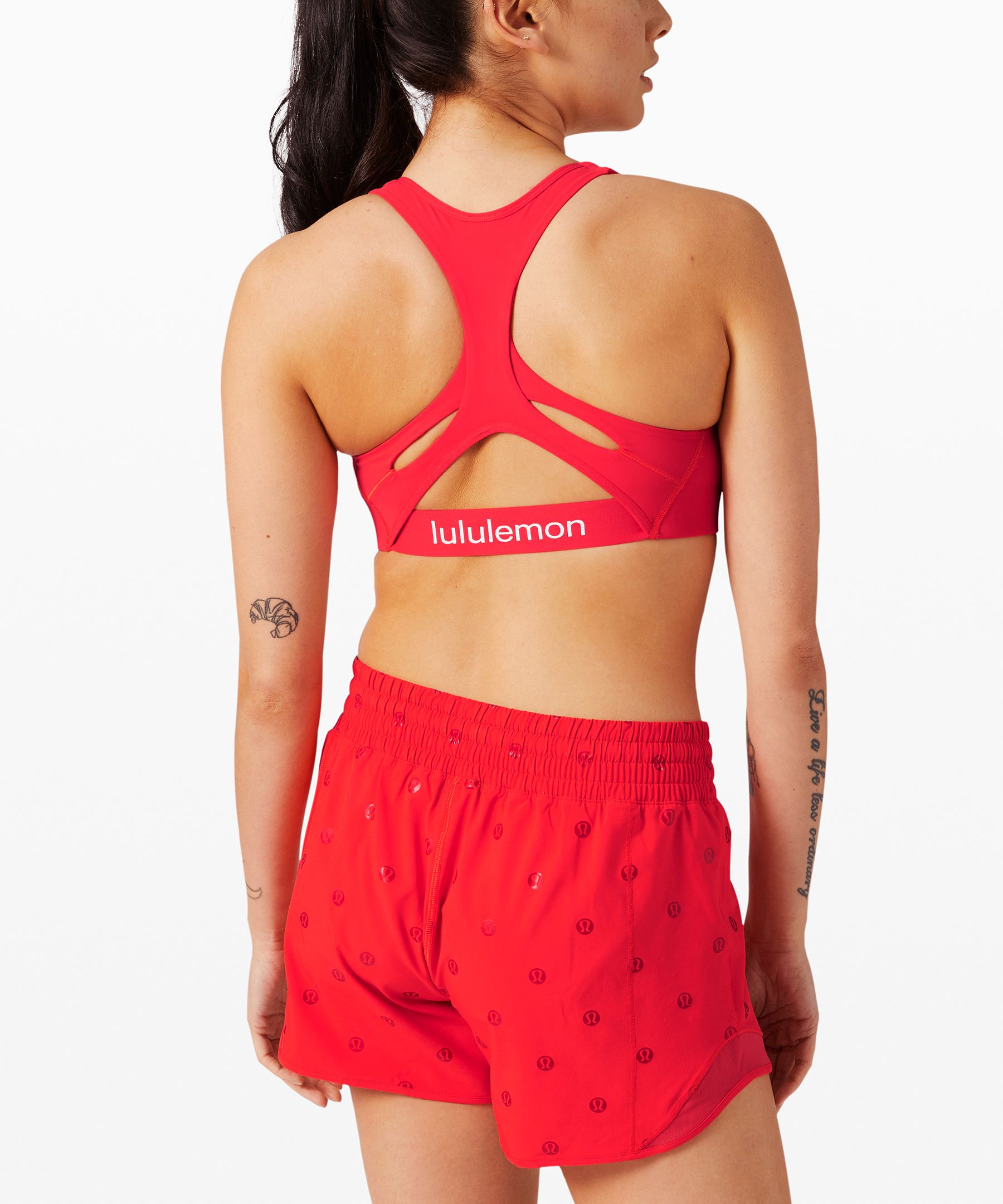 red lululemon bra