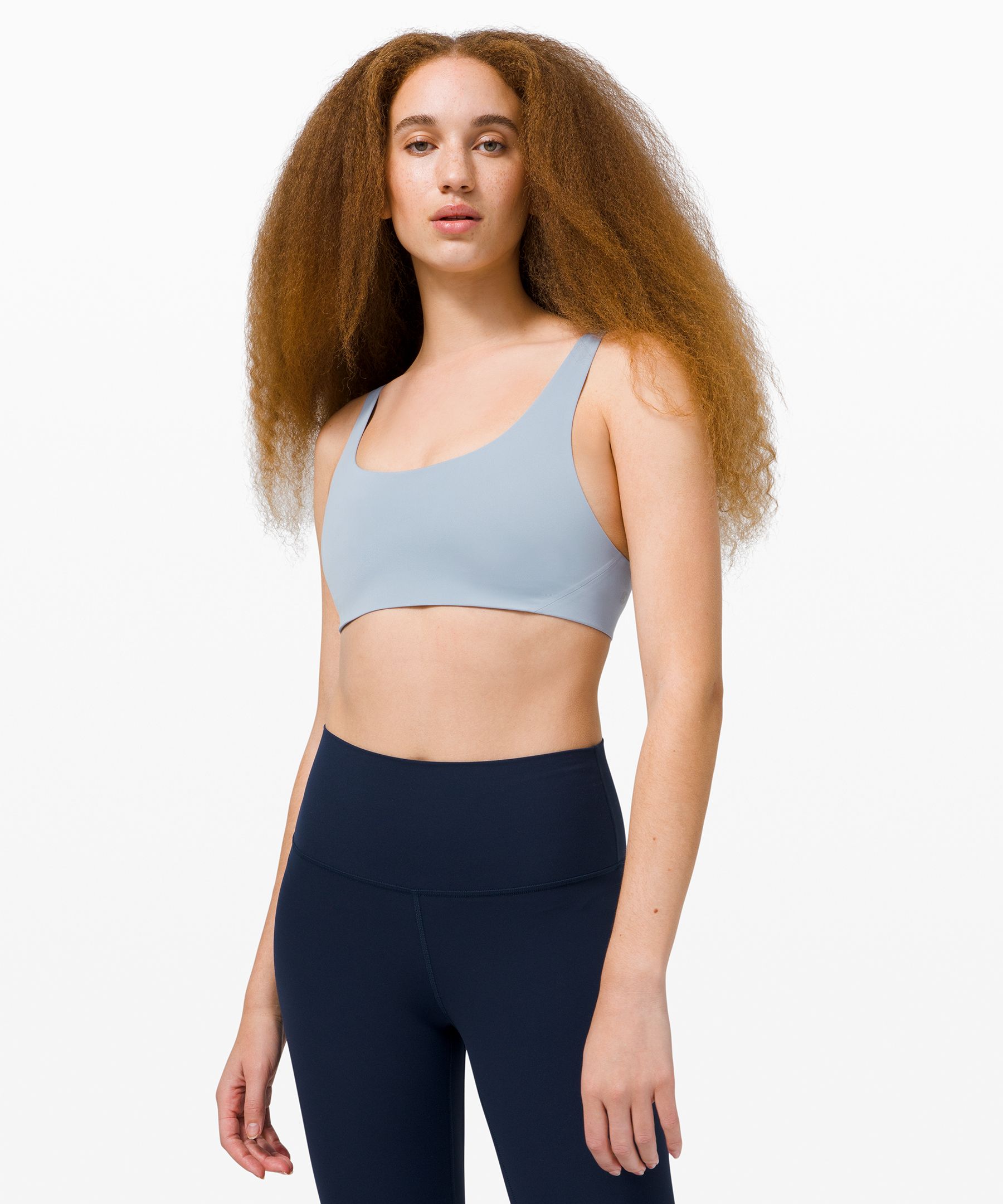 Lululemon In Alignment Straight-Strap Bra *Light Support, C/D Cup - True  Navy - lulu fanatics