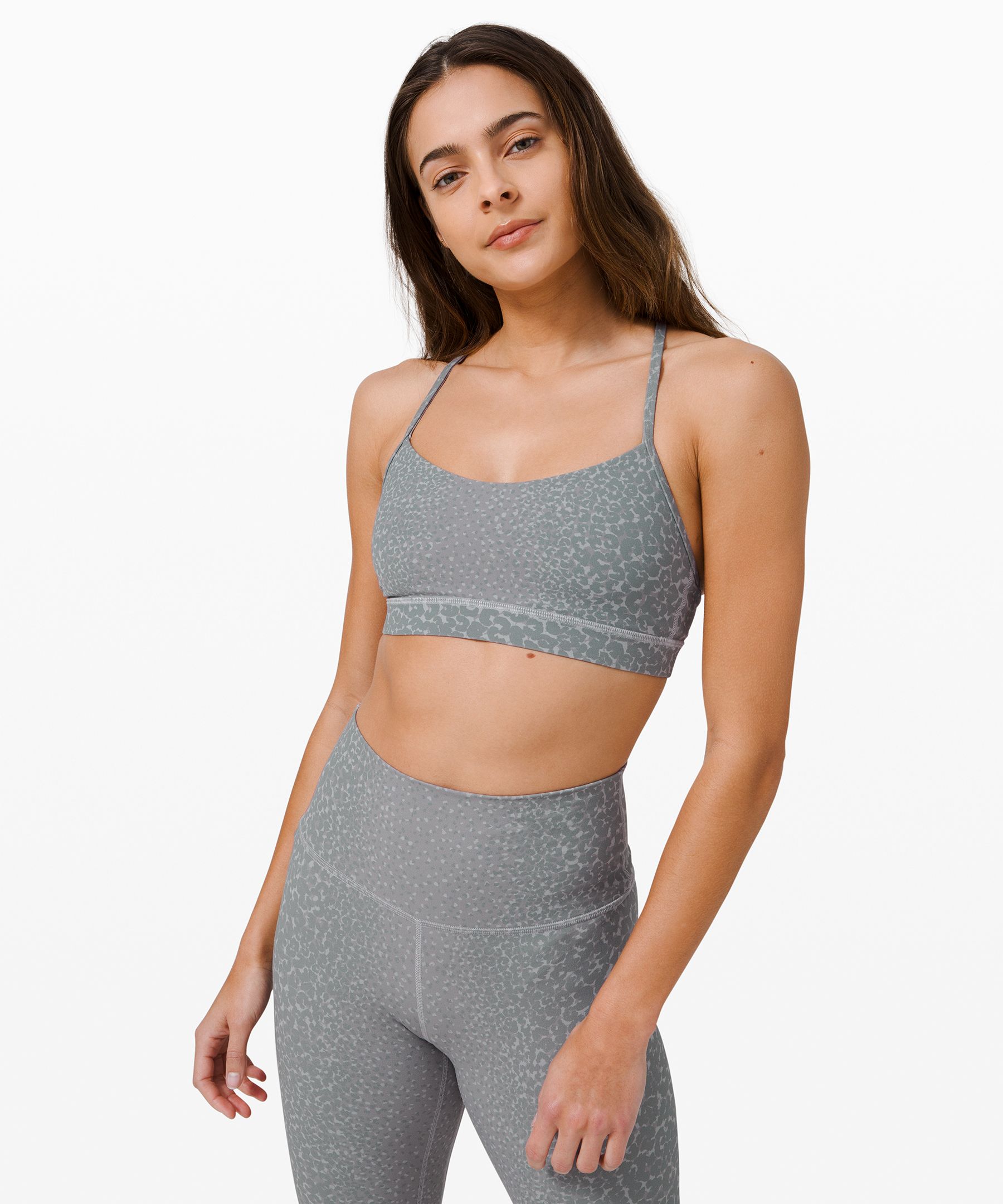 Lululemon Flow Y Bra Nulu *light Support, B/c Cup In Multi