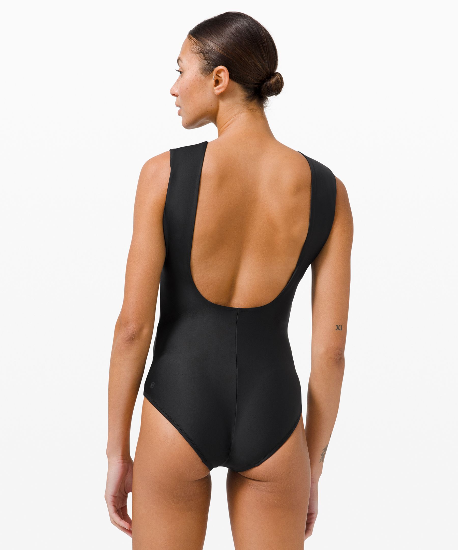 Buy Lululemon Waterside Seersucker High Waist Skimpy Swim Bottom - Black At  42% Off