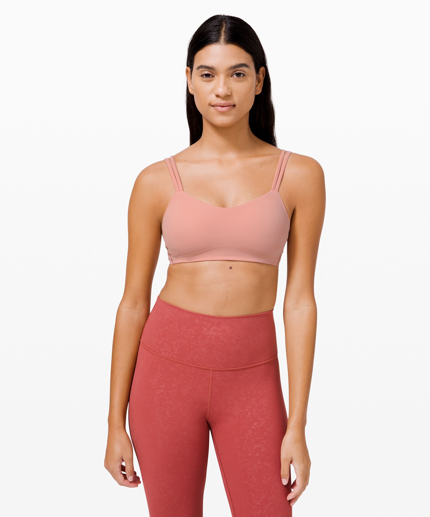 red sports bra lululemon