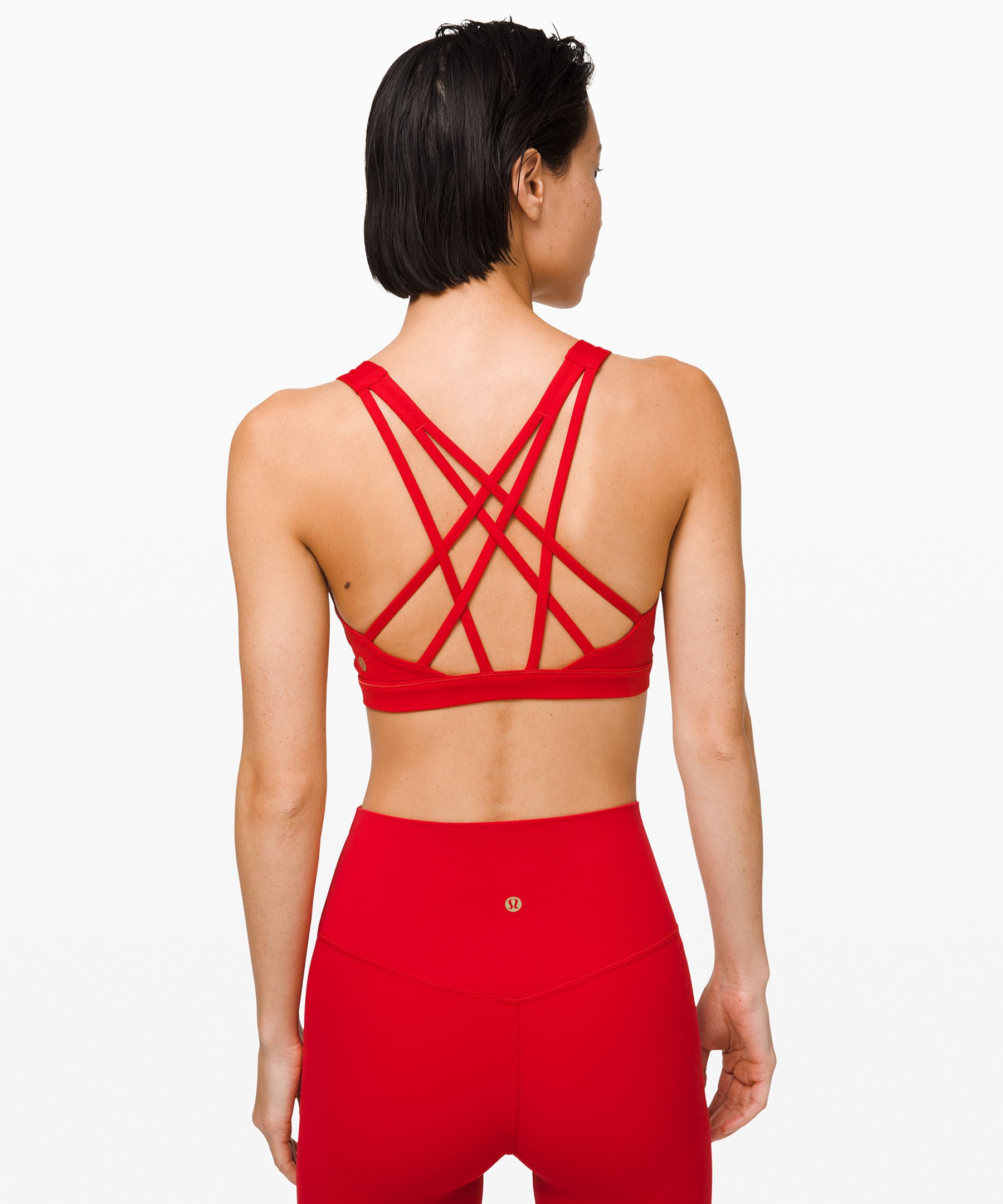 red lululemon bra