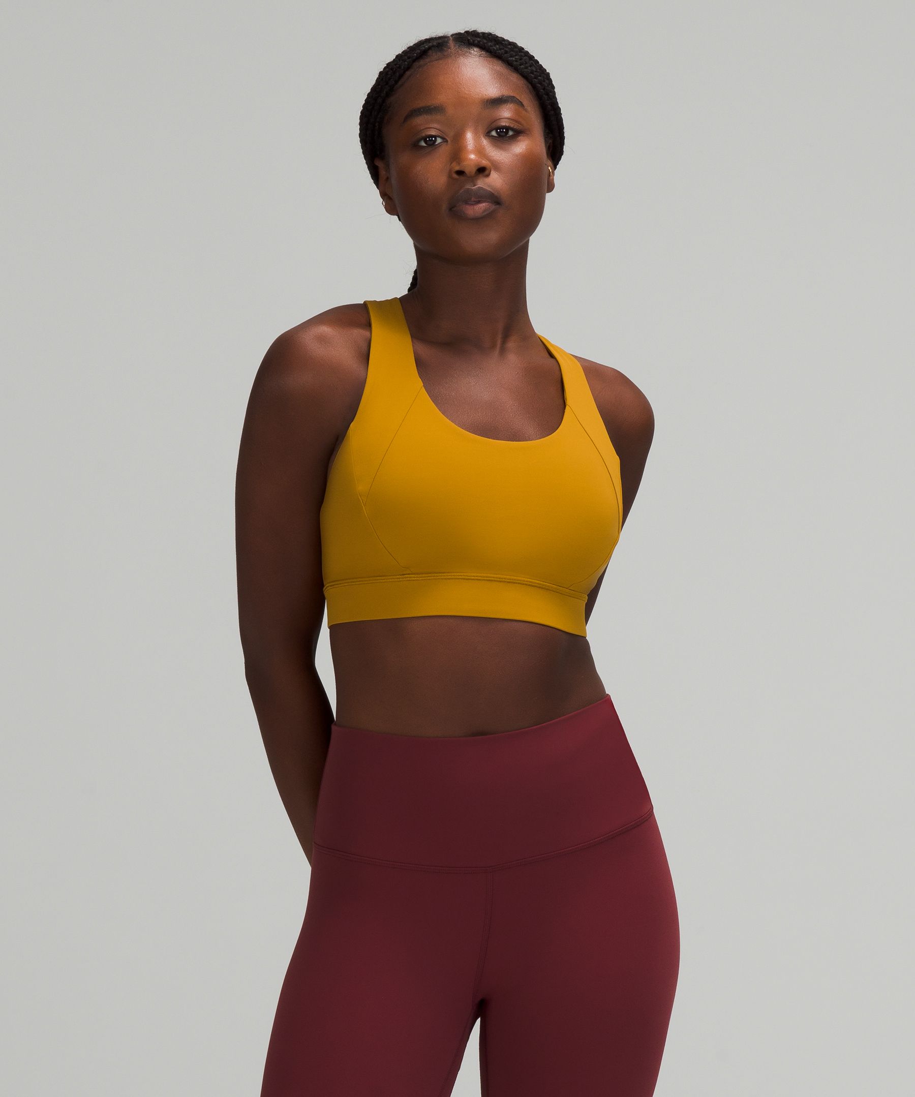 Lululemon Free To Be Elevated Bra Light Support, Dd/e Cup In Gold Spice
