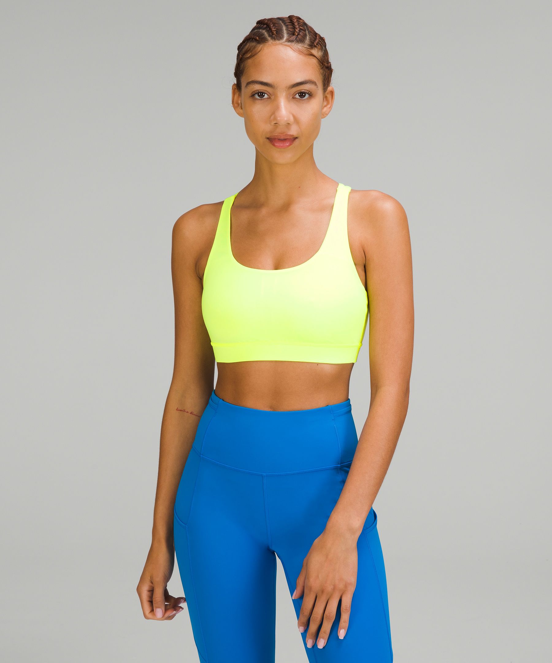 lululemon Energy Bra Medium Support, B-D Cups *Neon Wash