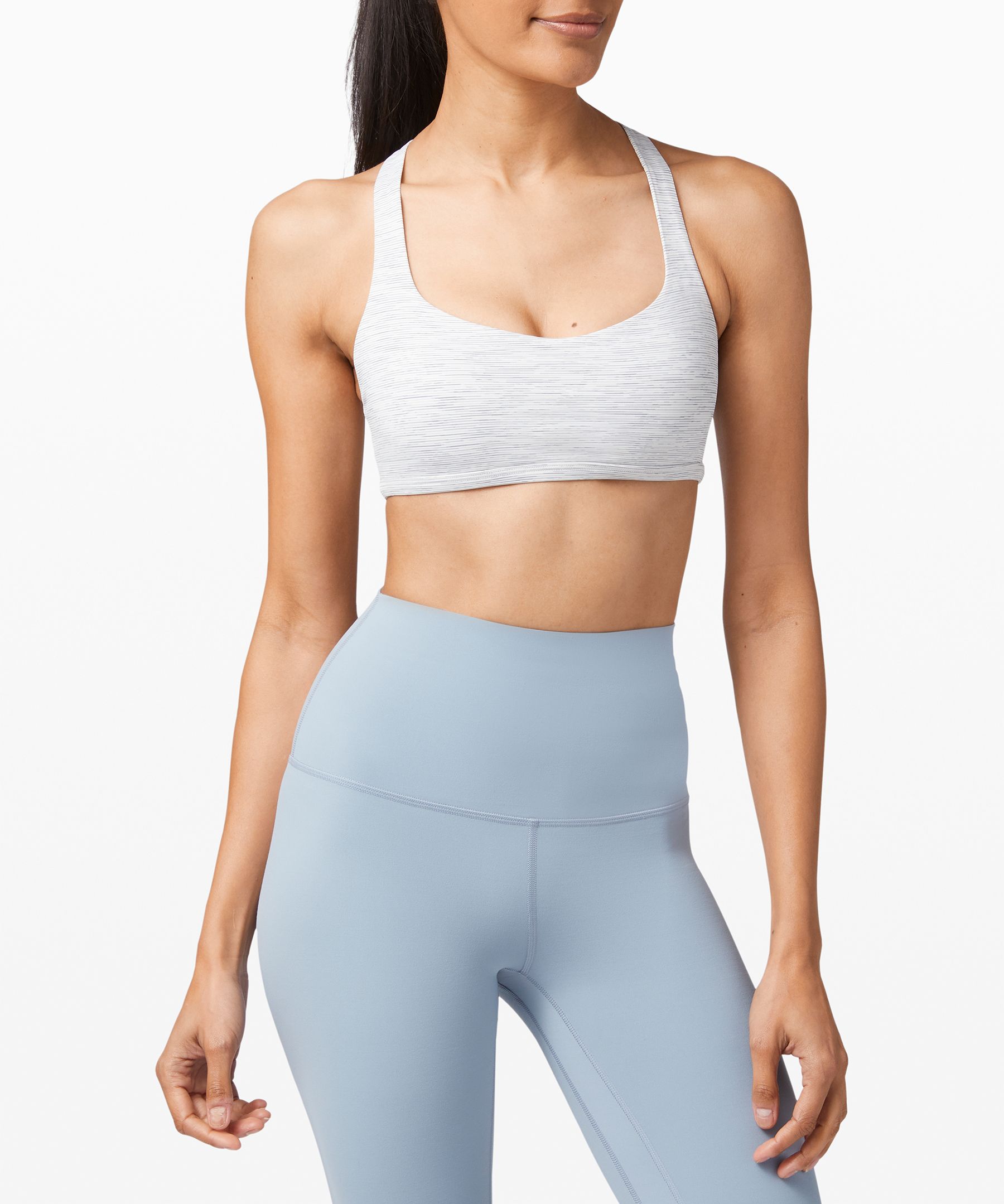 Lululemon Free To Be Bra Wild *light Support, A/b Cup In White