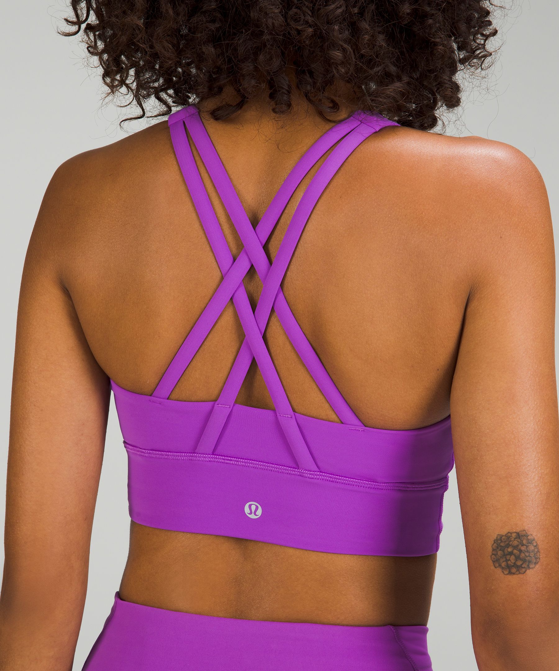 Women's Energy High-Neck Longline Tough Bra Medium Support, B–D Cups  (Magenta/Purple