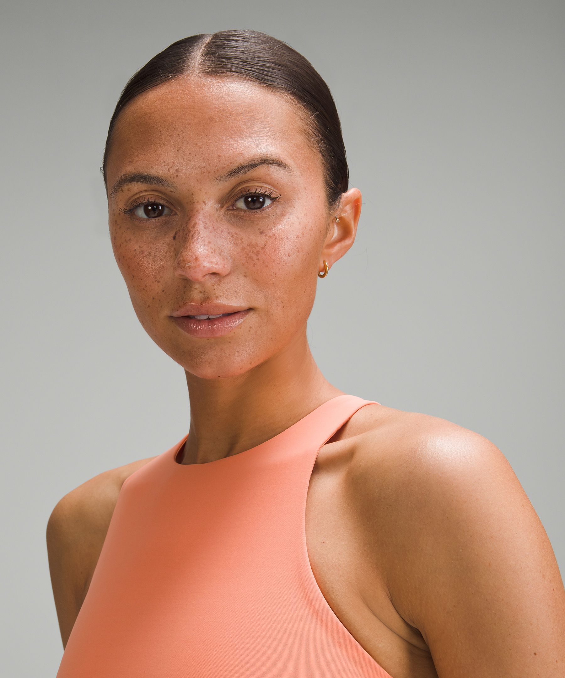 Lululemon Energy High-neck Longline Bra Medium Support, B-d Cups In Pink