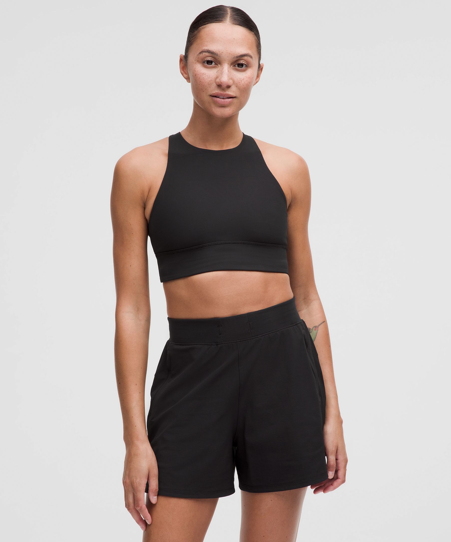 lululemon Energy High-Neck Longline Ribbed Bra