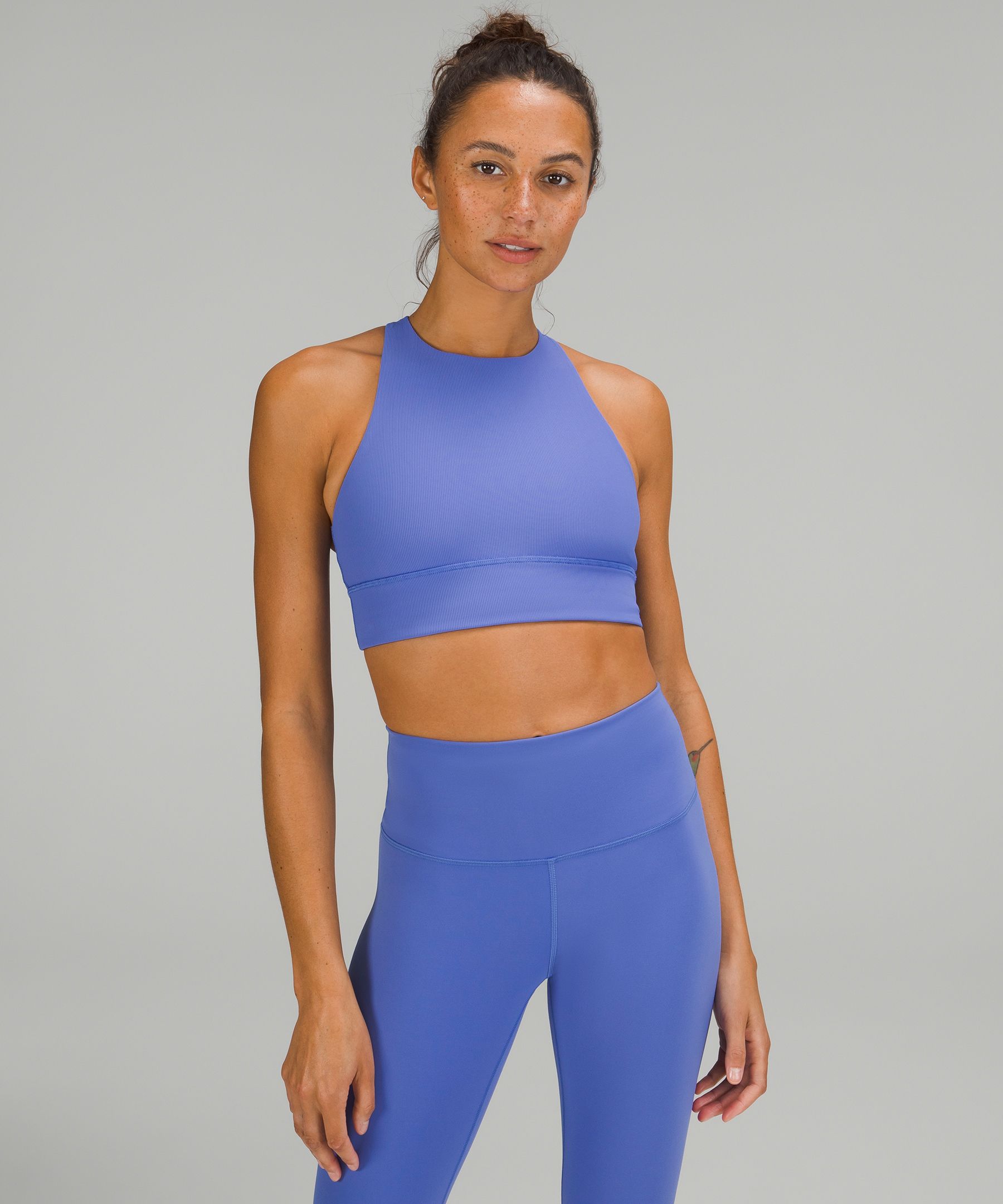 lululemon Energy High-Neck Longline Ribbed Bra