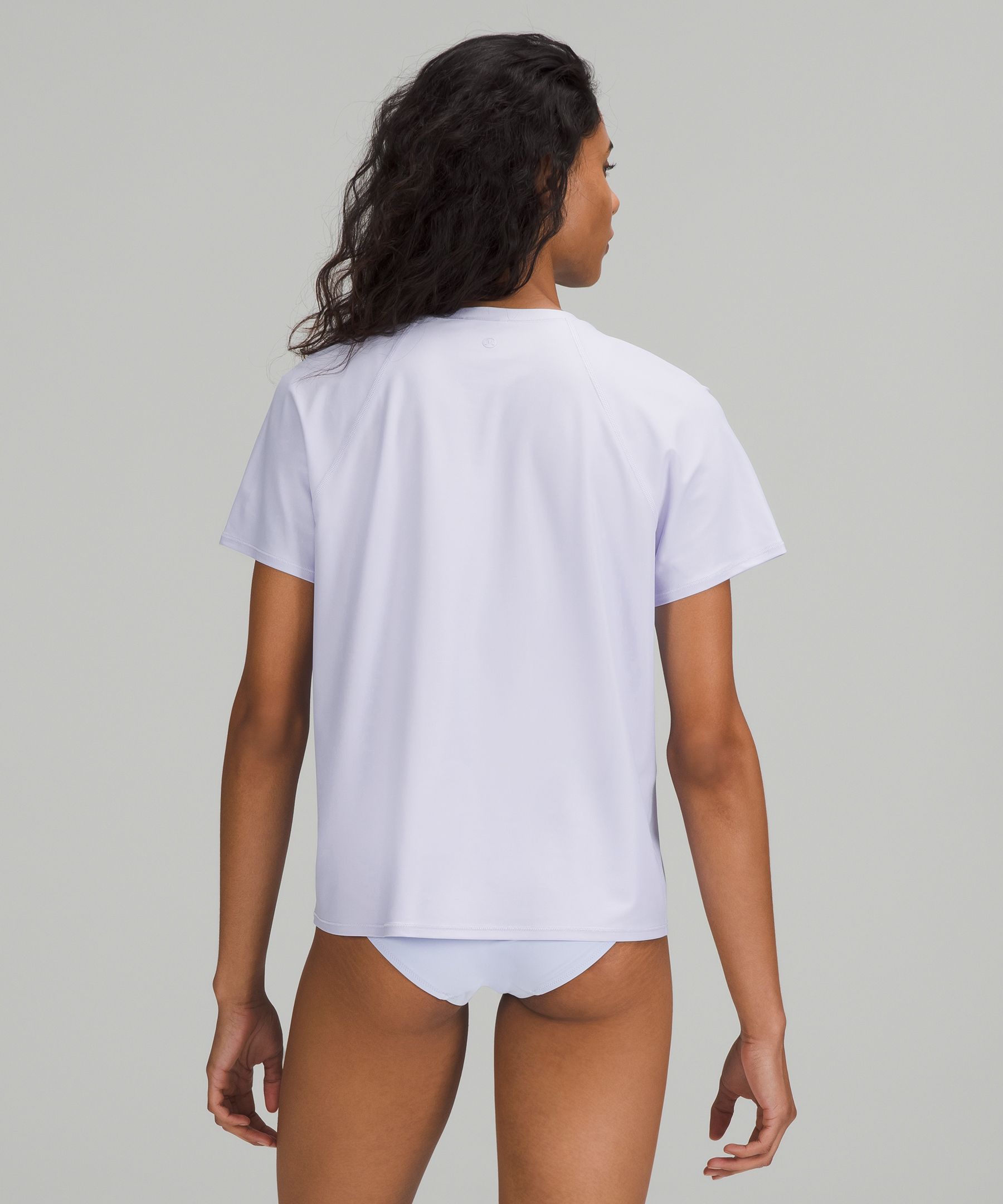 Lululemon Waterside Uv Protection Short-sleeve Rash Guard - White