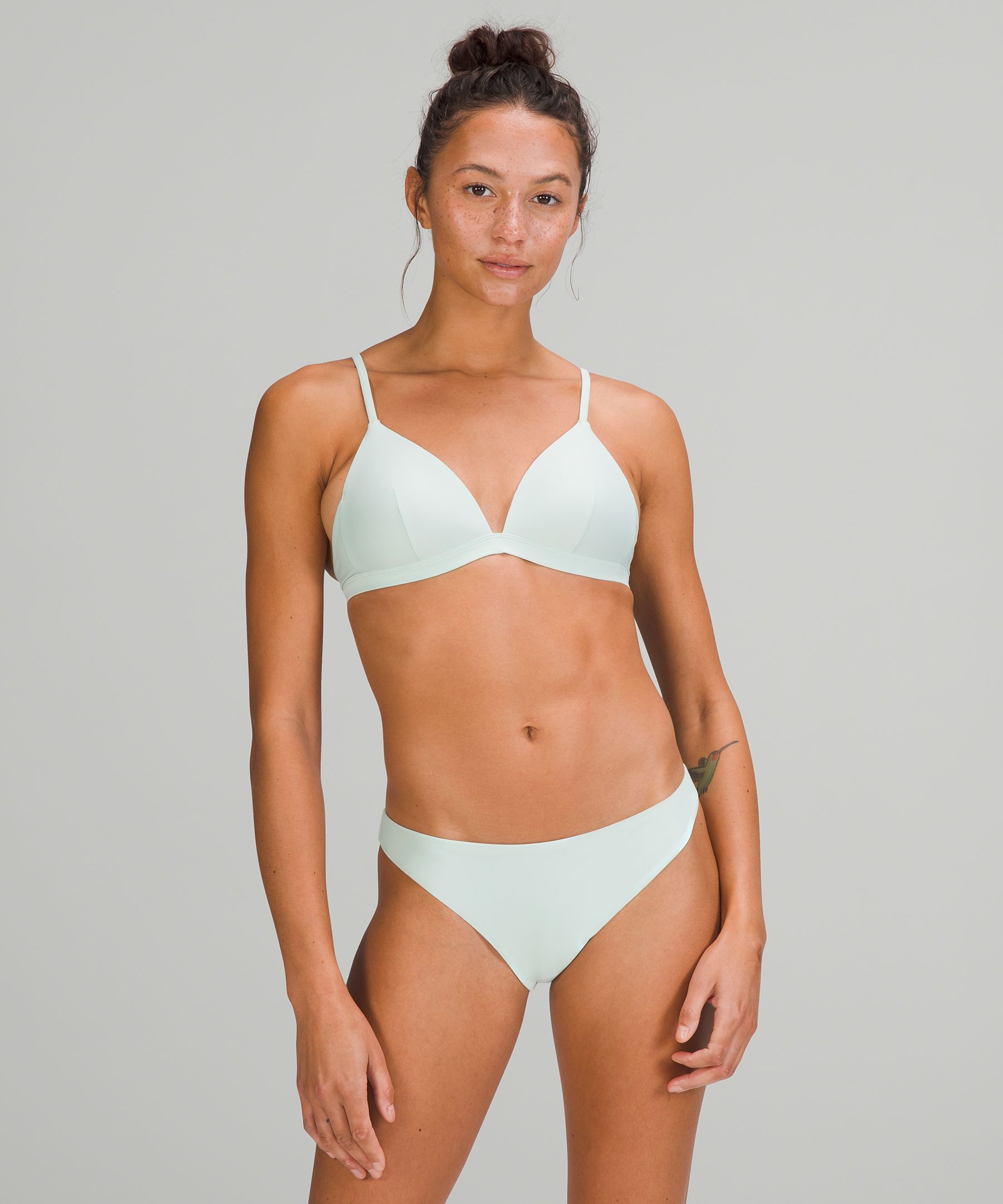 Lululemon Waterside Swim Top A/b Cup In Delicate Mint