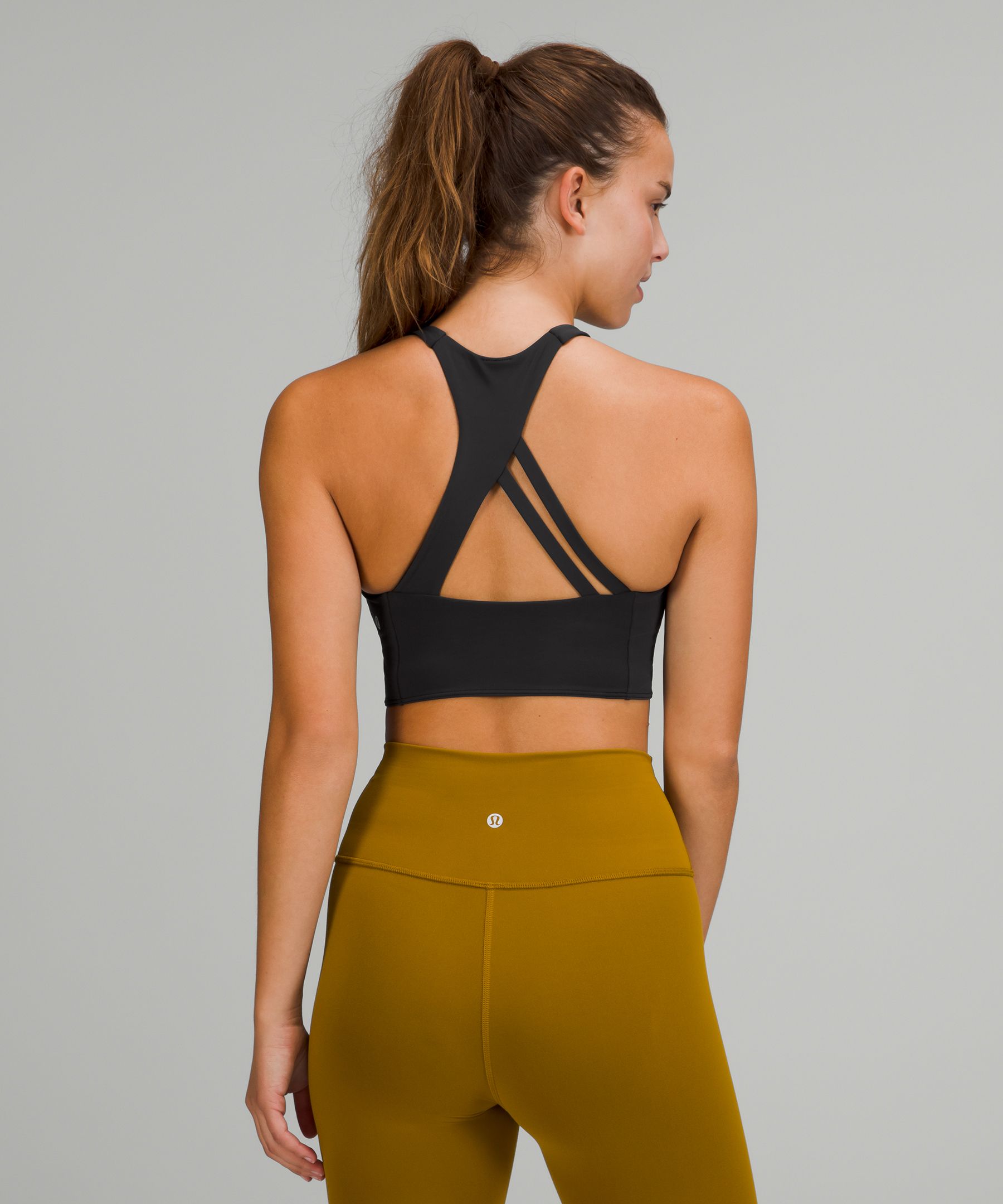 Lululemon Fast and Free Bra Dark Olive