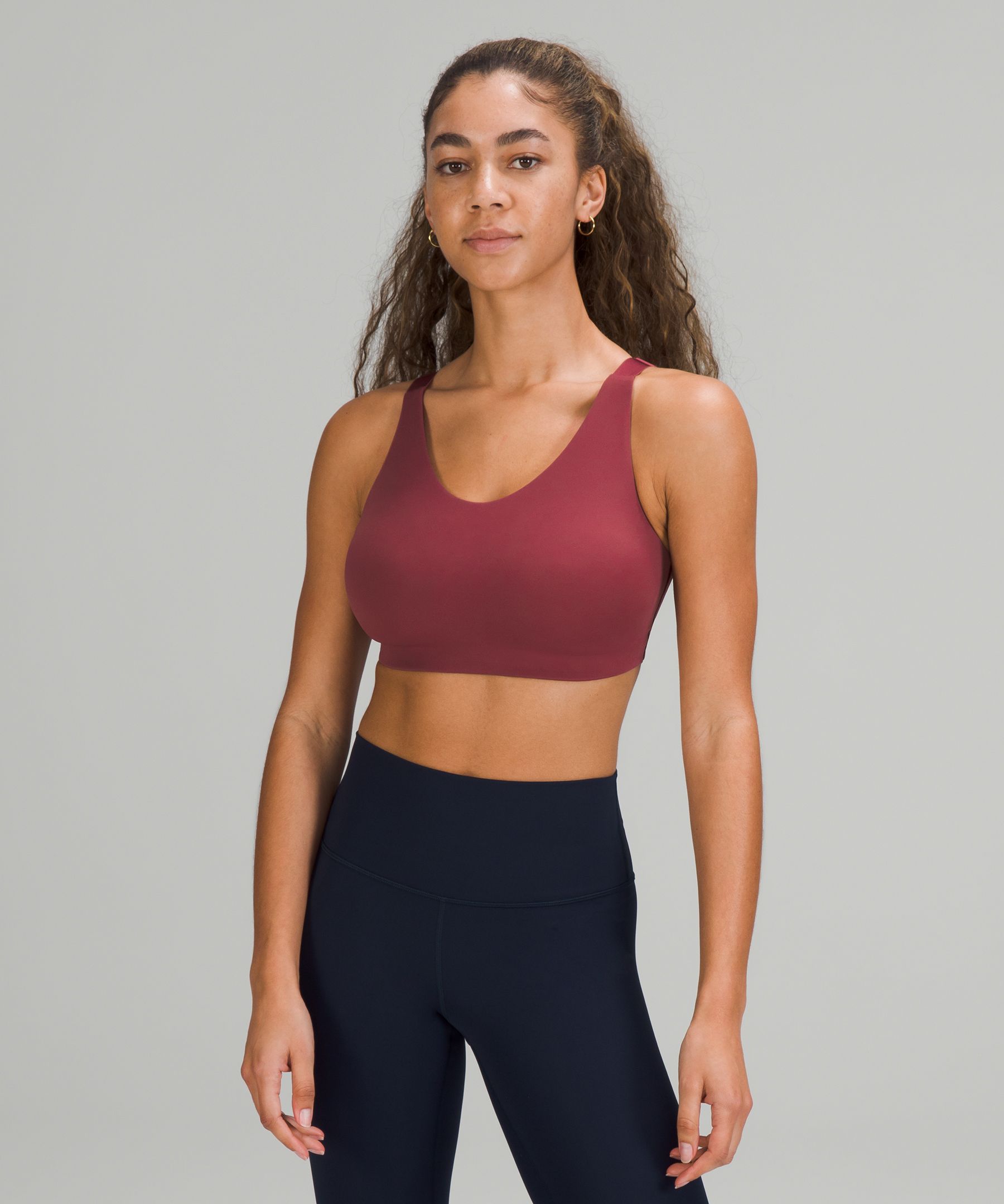 Lululemon Like A Cloud Ribbed Longline Bra Light Support, B/c Cup In Dew  Pink | ModeSens