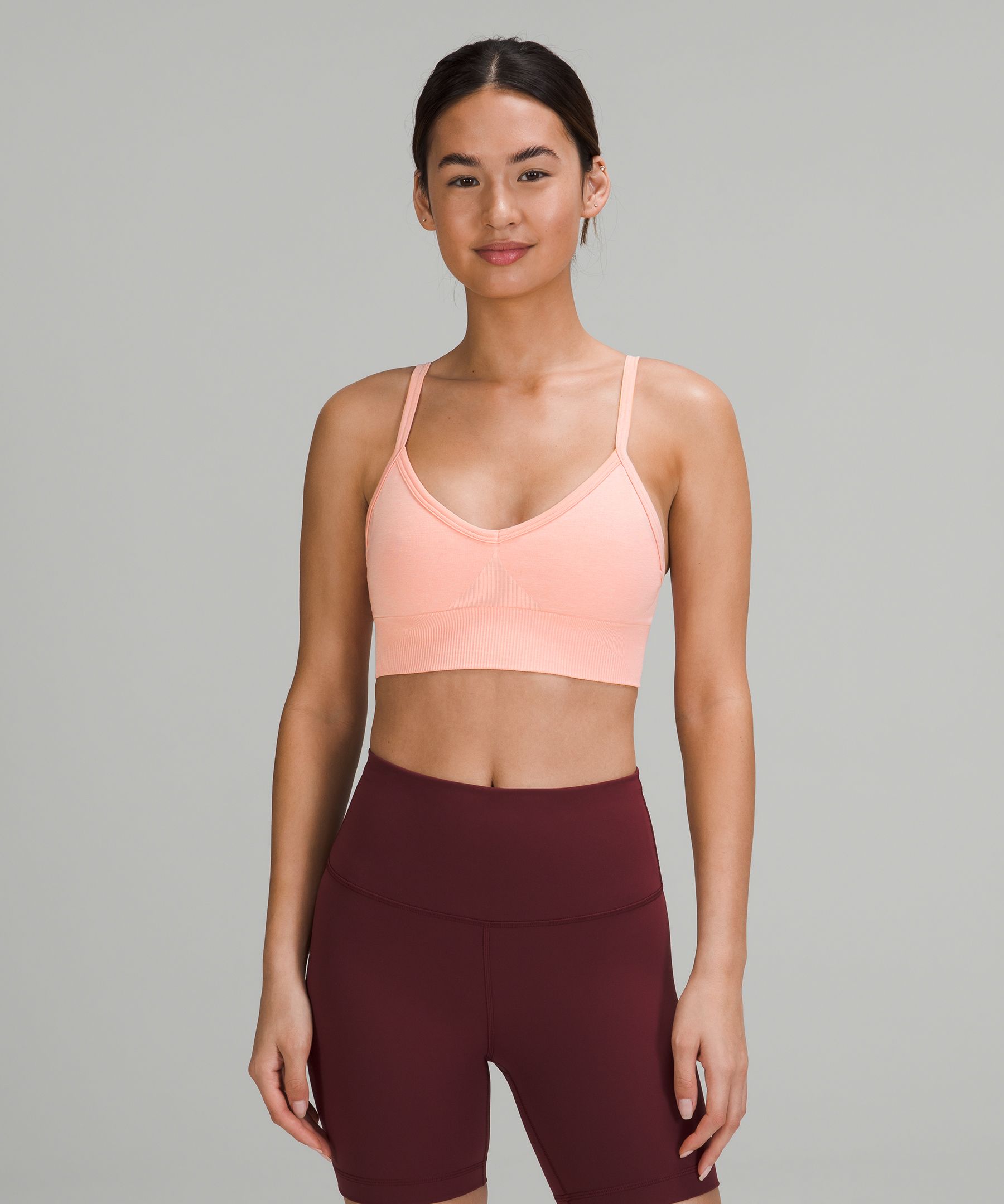 Lululemon Ebb To Street Bra Light Support, C/d Cup In Moonlit Magenta