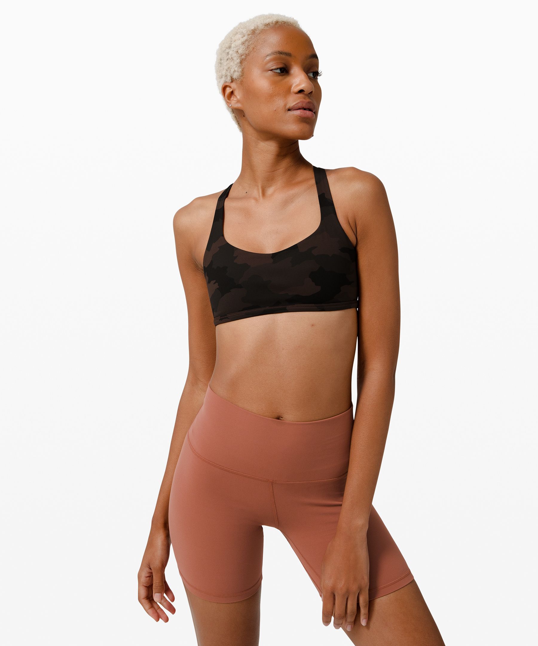 Lululemon Free To Be Bra - Wild Light Support, A/b Cup In Sonic Pink