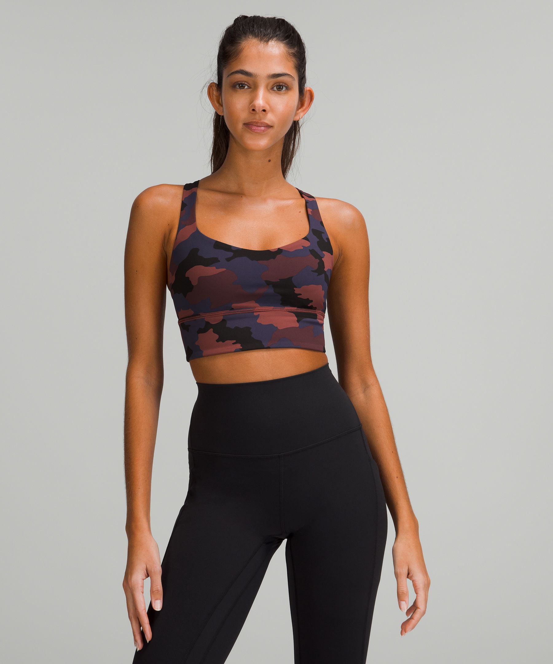 Lululemon Free To Be High-neck Longline Bra - Wild Light Support