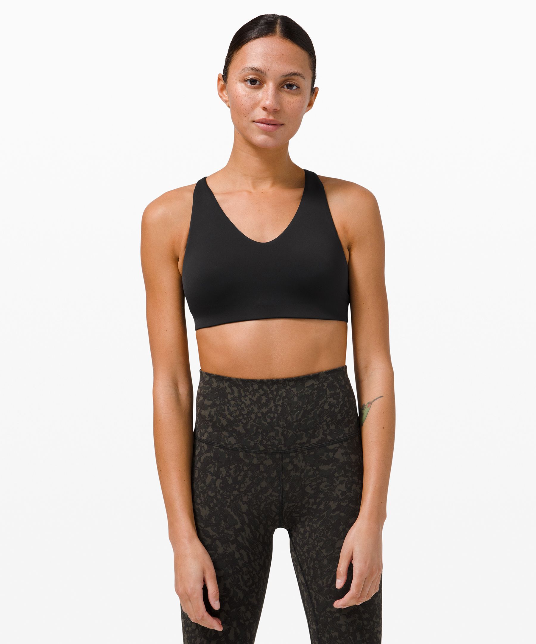 In Alignment Longline Bra Light Support, B/c Cup In Black
