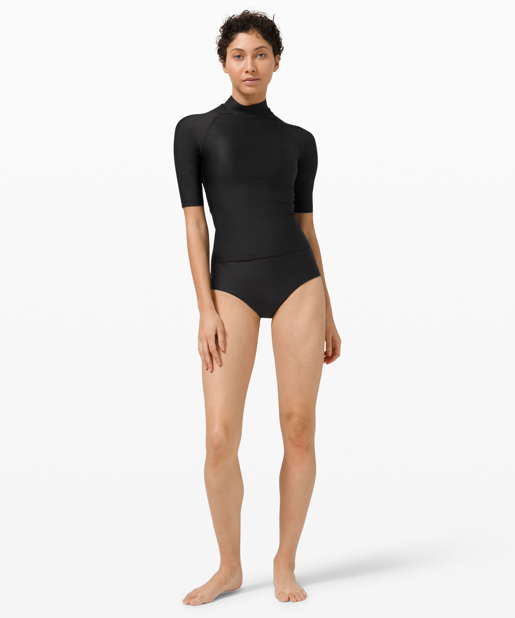 Long Sleeve Rash Guard Swim Romper Shortie