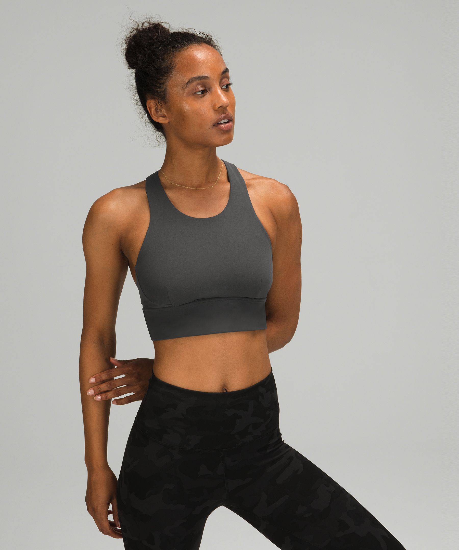 Lululemon Wunder Train Longline Bra Medium Support, C/d Cup In Mulled Wine  | ModeSens