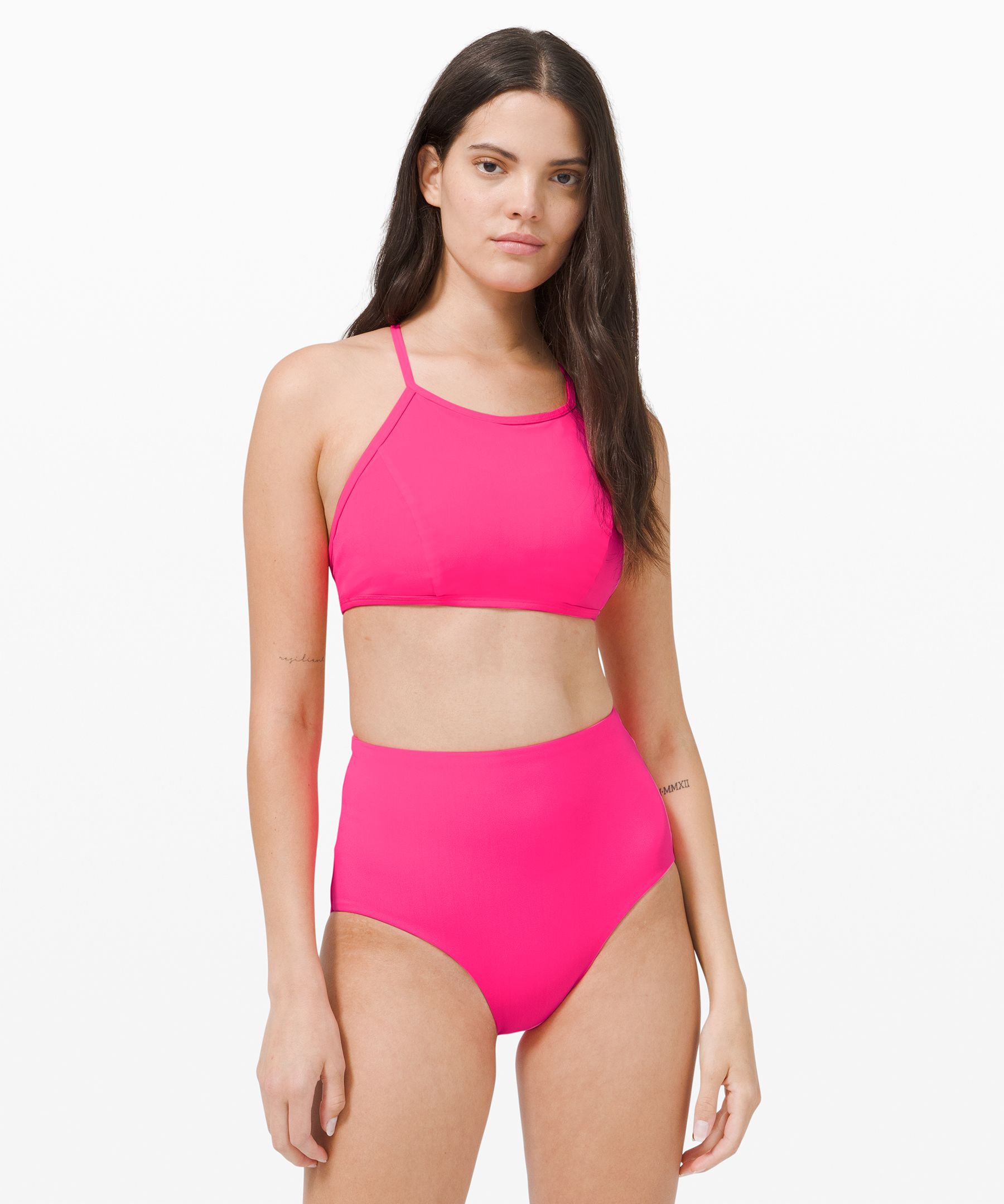 Lululemon See The Sea Swim Top In Neon