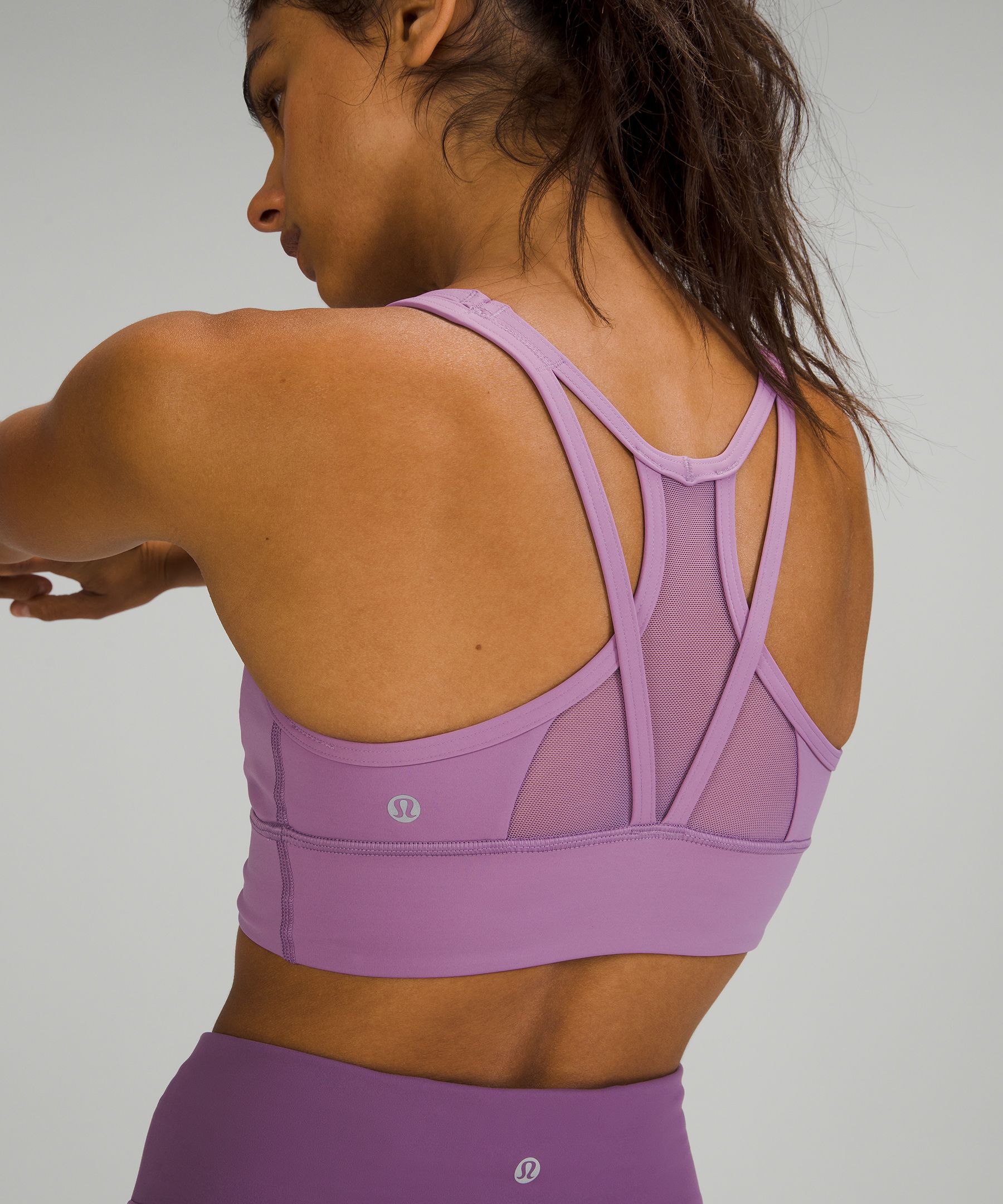 Lululemon - Mesh-Back Long Line Train Bra*Medium Support, B/C Cups