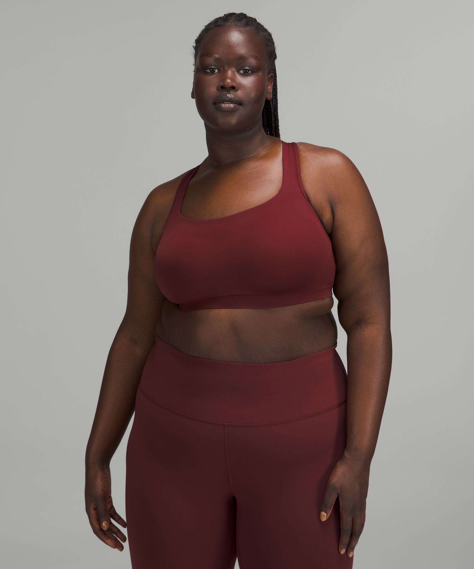 Lululemon All Powered Up Bra Medium Support, A-g Cups In Red