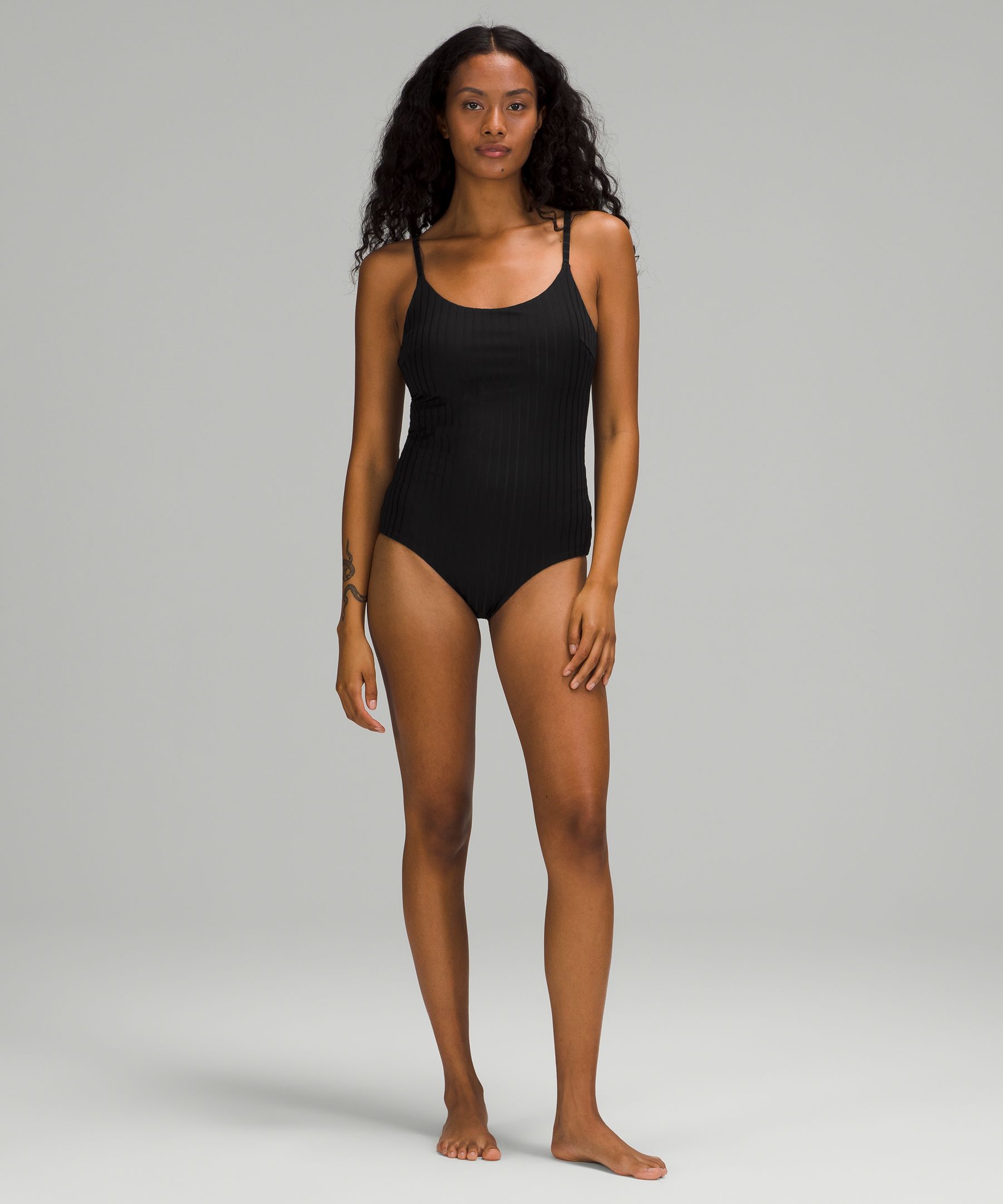 Waterside U-Back Ribbed Swim One-Piece *Medium Coverage