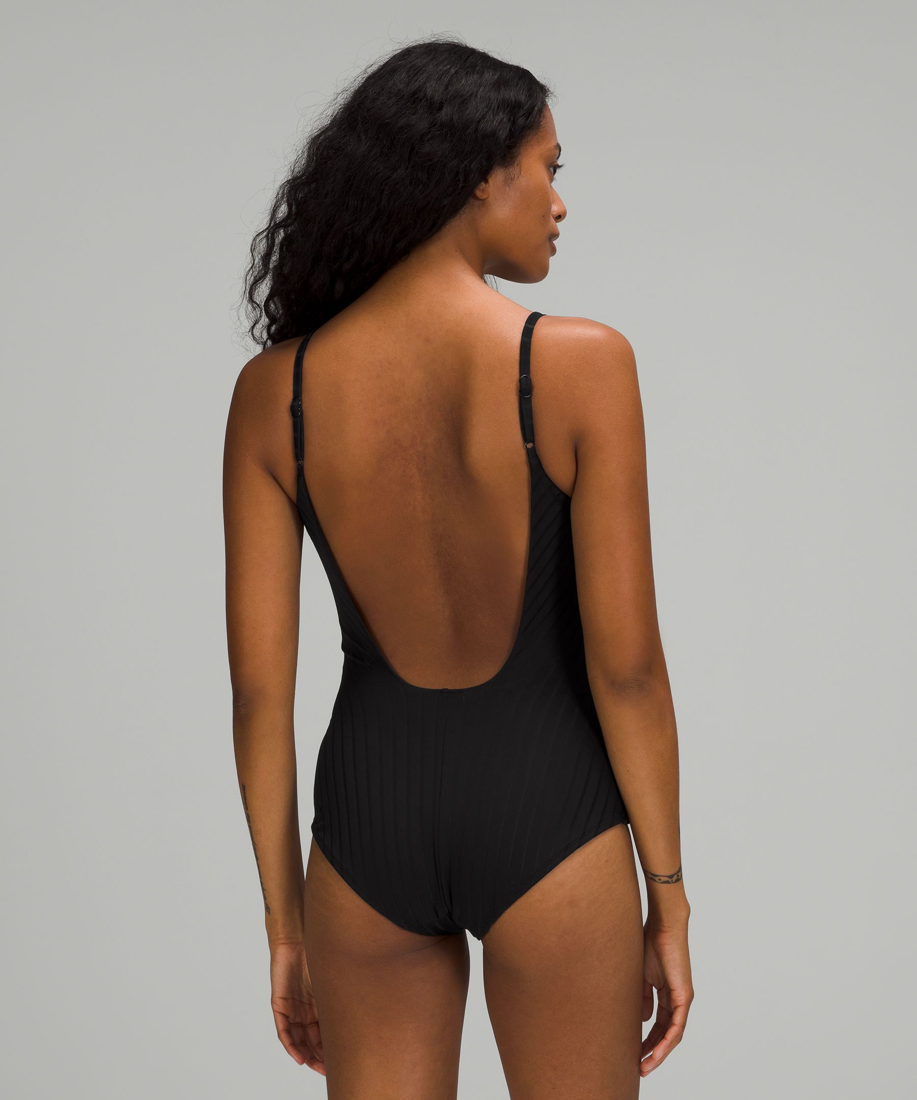 Waterside U-Back Ribbed Swim One-Piece *Medium Coverage