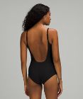 Waterside U-Back Schwimmbekleidung mit gerippter Textur, Einteiler, *mittlere Bedeckung
