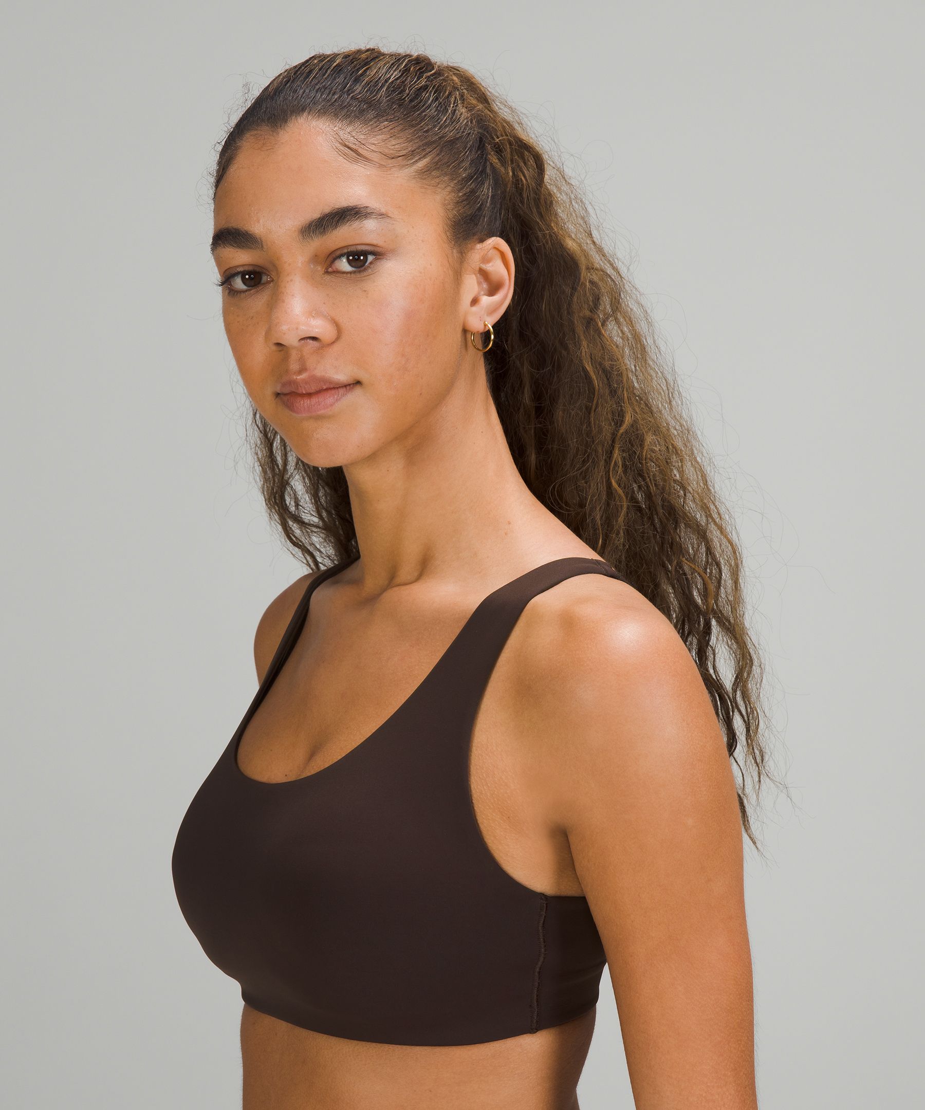 Lululemon In Alignment Straight-Strap Bra size 8 Black Size M - $15 (77%  Off Retail) - From carley