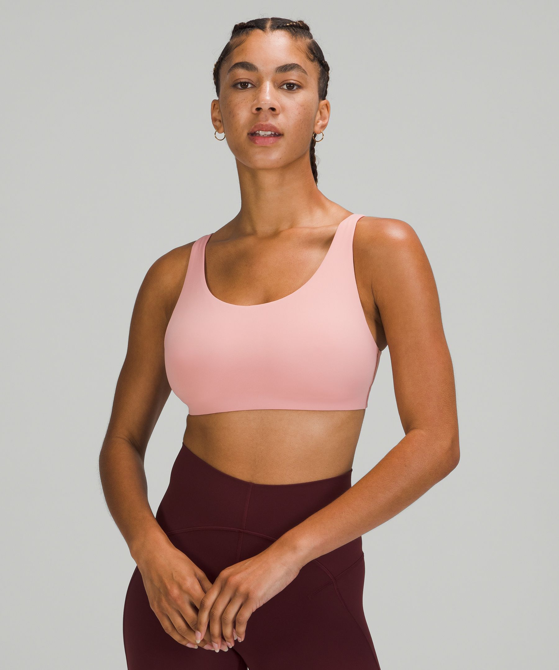 Lululemon In Alignment Straight Strap Bra Brown C/D Size 2 New With Tags