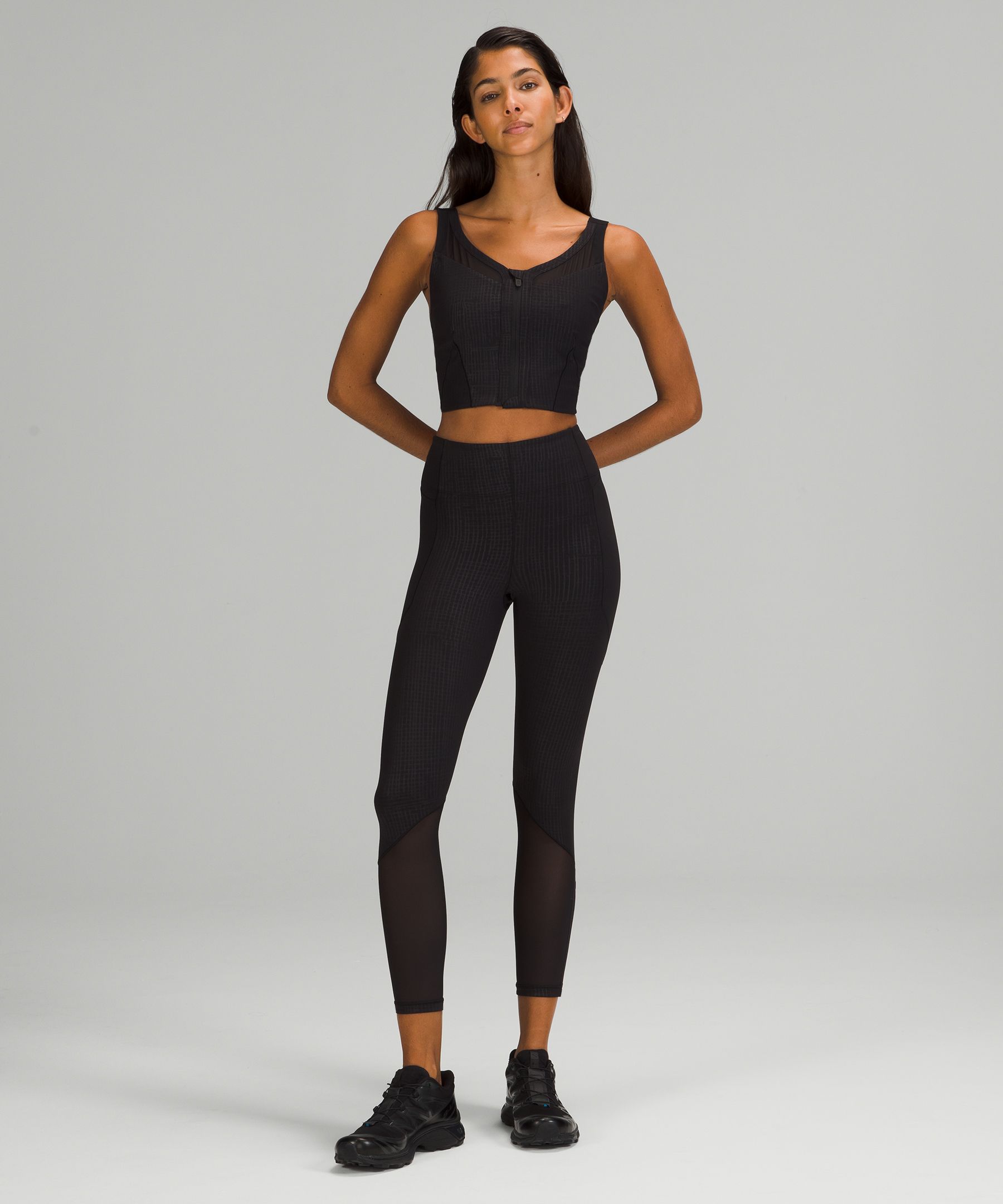 Zip the clearance line crop lululemon