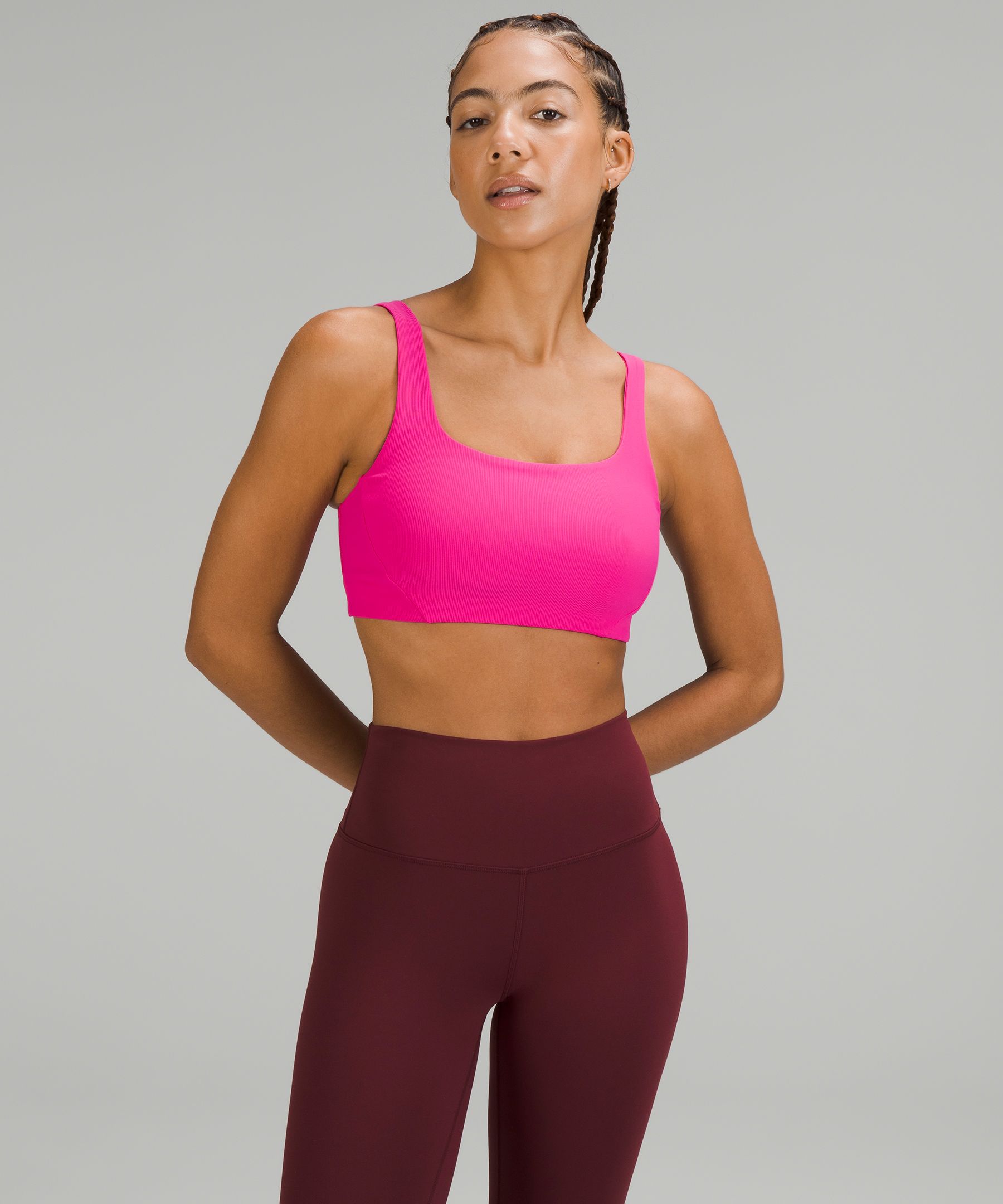 Lululemon Ribbed Train Bra, Women's Fashion, Activewear on Carousell