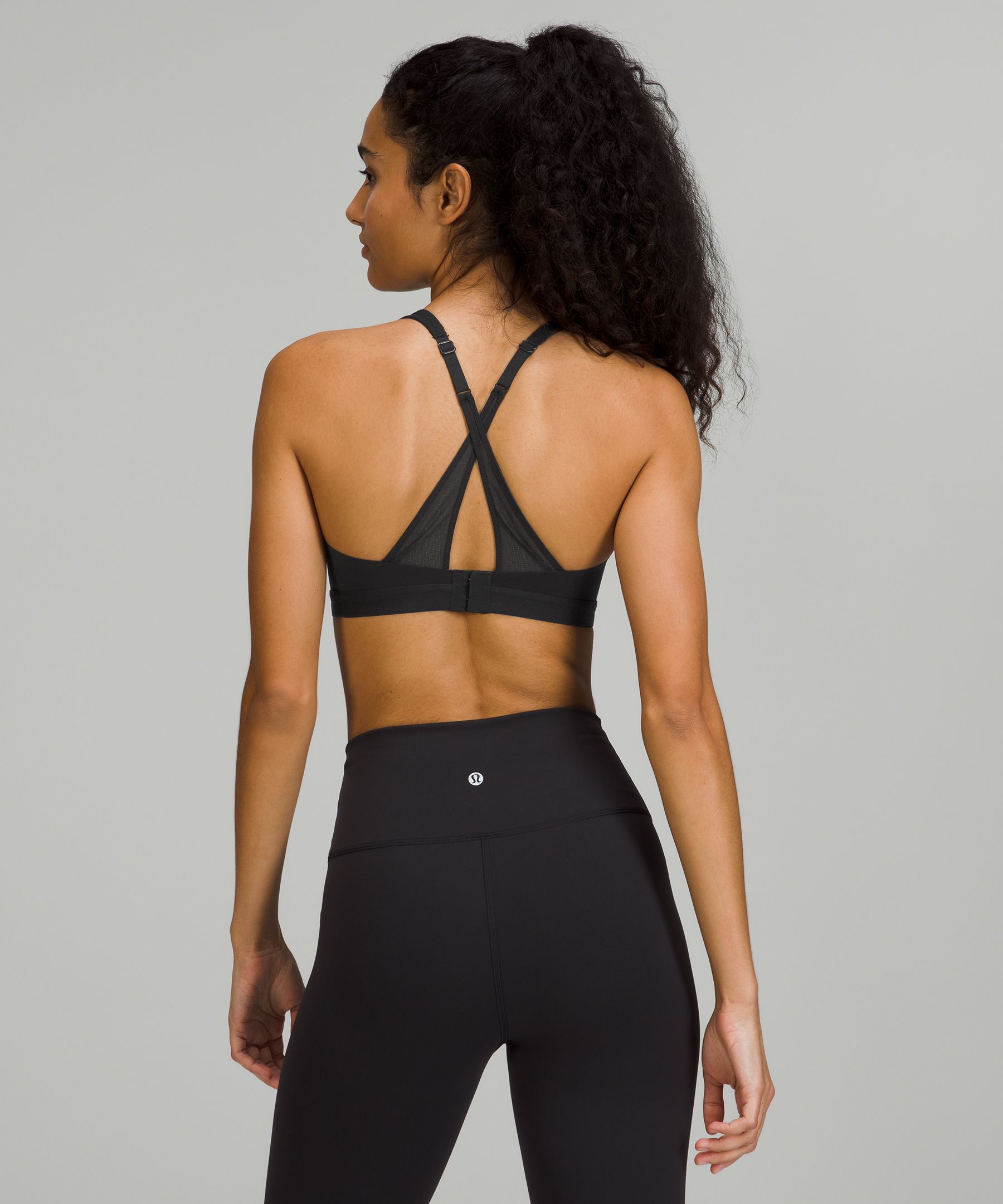 Lululemon Nulu Mesh High-neck Racerback Bra Light Support, C/d Cup