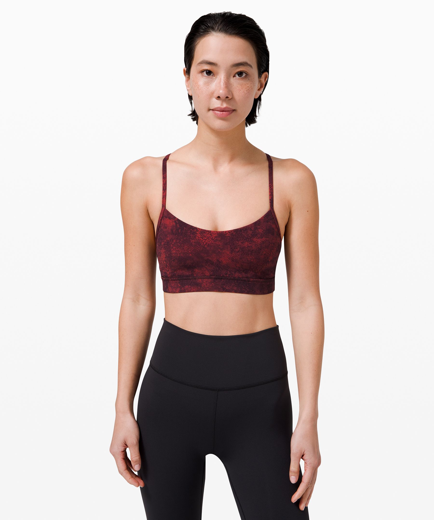 Lululemon Lunar New Year Flow Y Nulu Bra *Light Support, B/C Cup - Smoky  Red - lulu fanatics