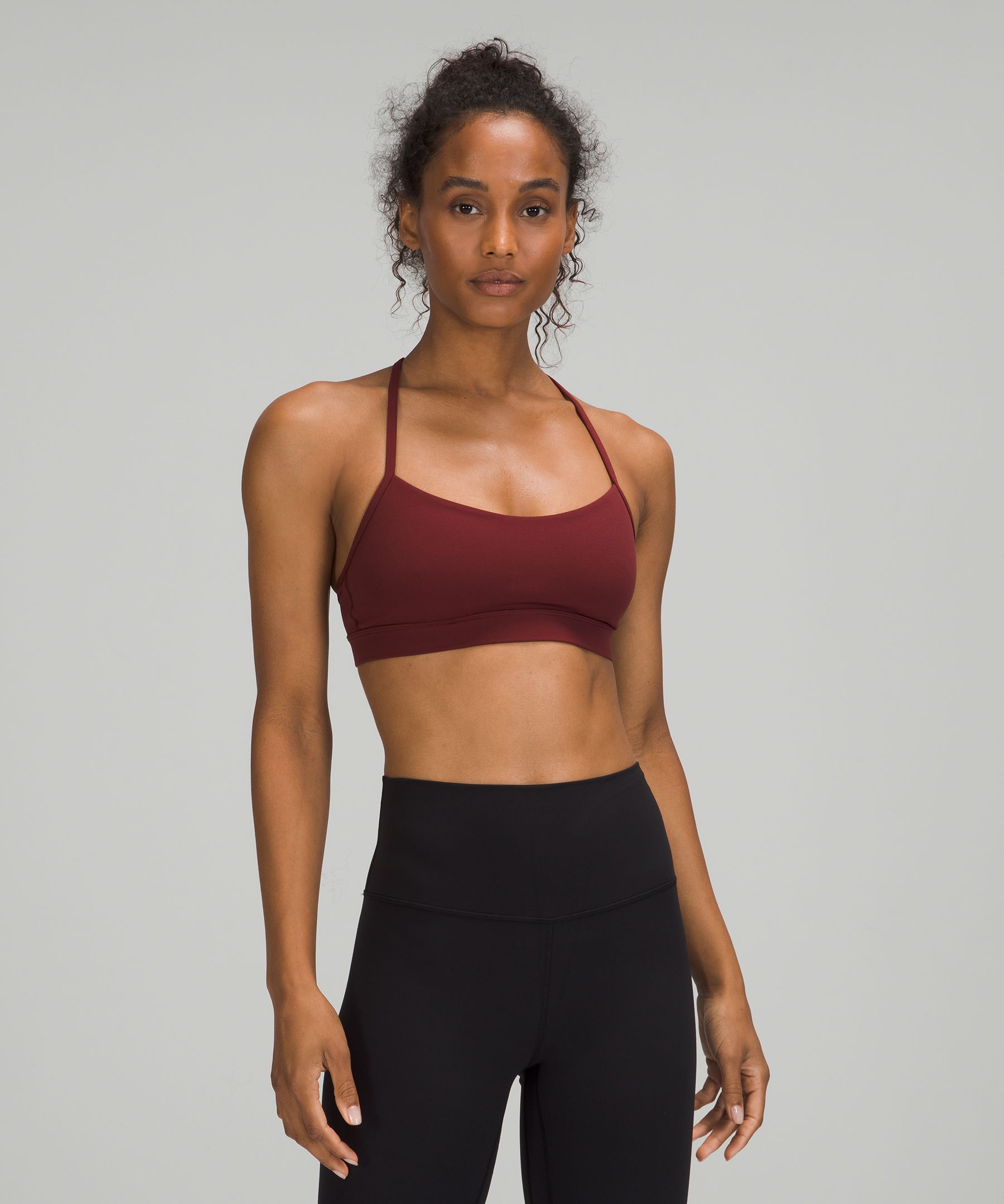 Lululemon Flow Y Nulu Bra Light Support, A-c Cups In Red