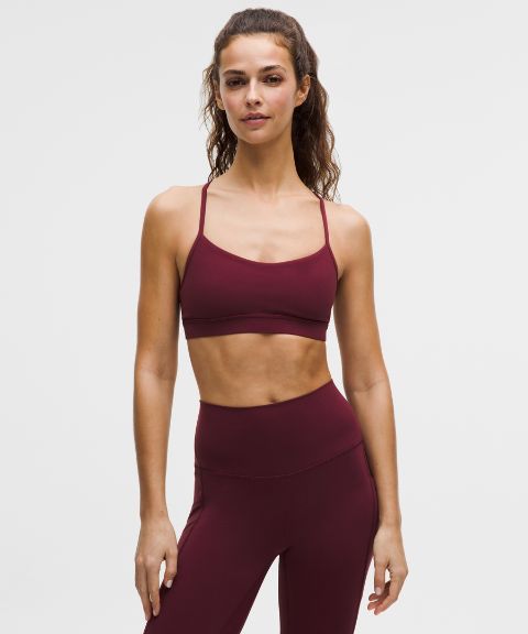 Женское бра Lululemon Flow Y Nulu, лёгкая поддержка, чашки A-C